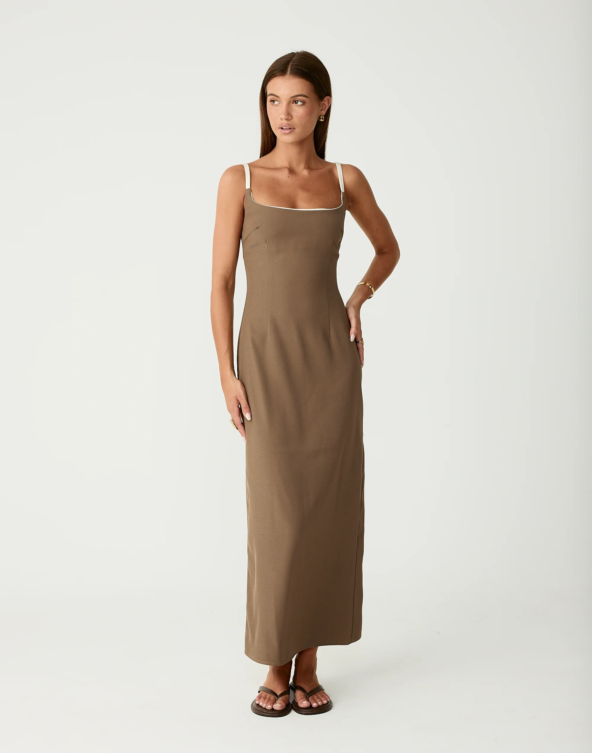 Alistair Maxi Dress (Coffee)