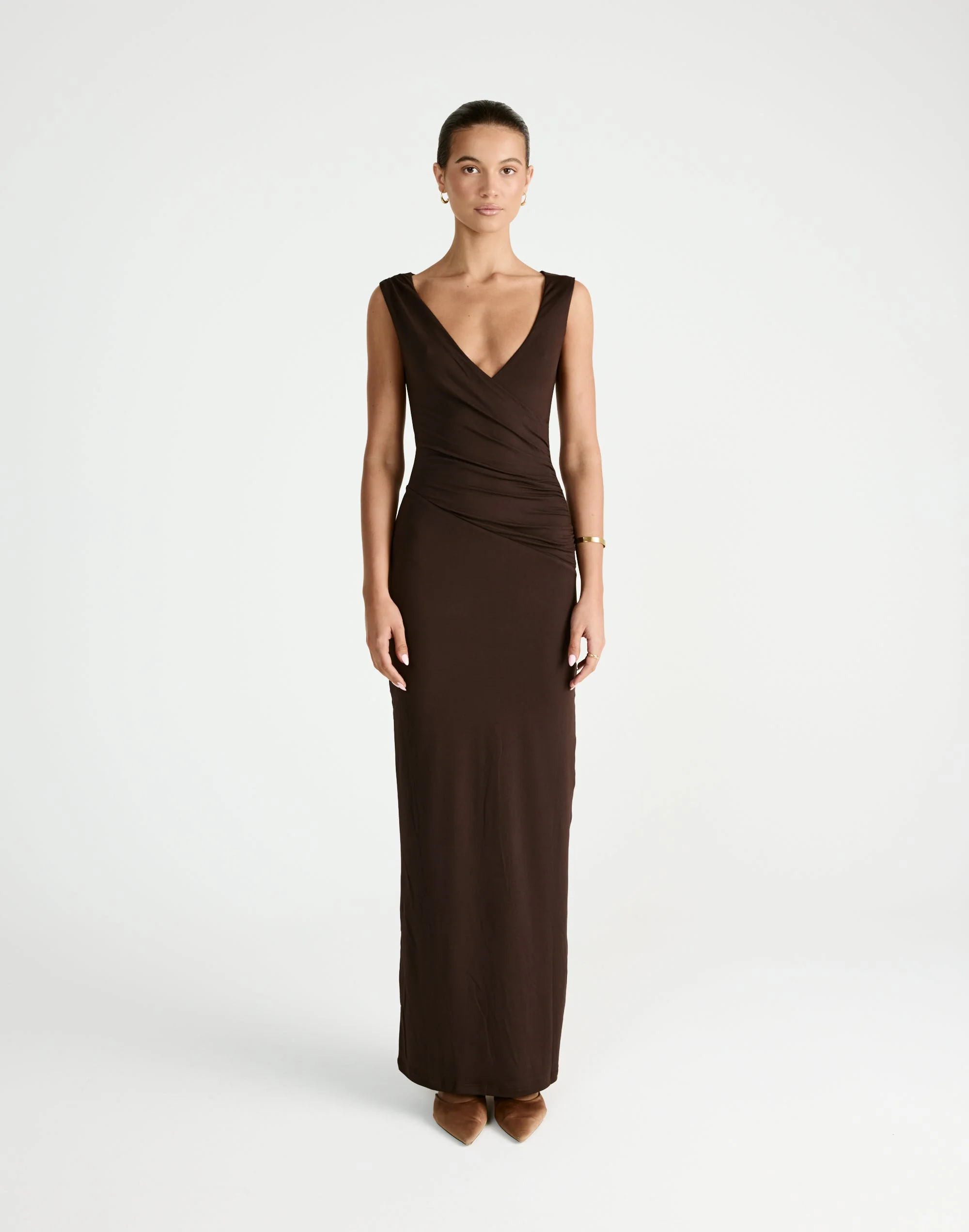 Cory Maxi Dress (Chocolate)