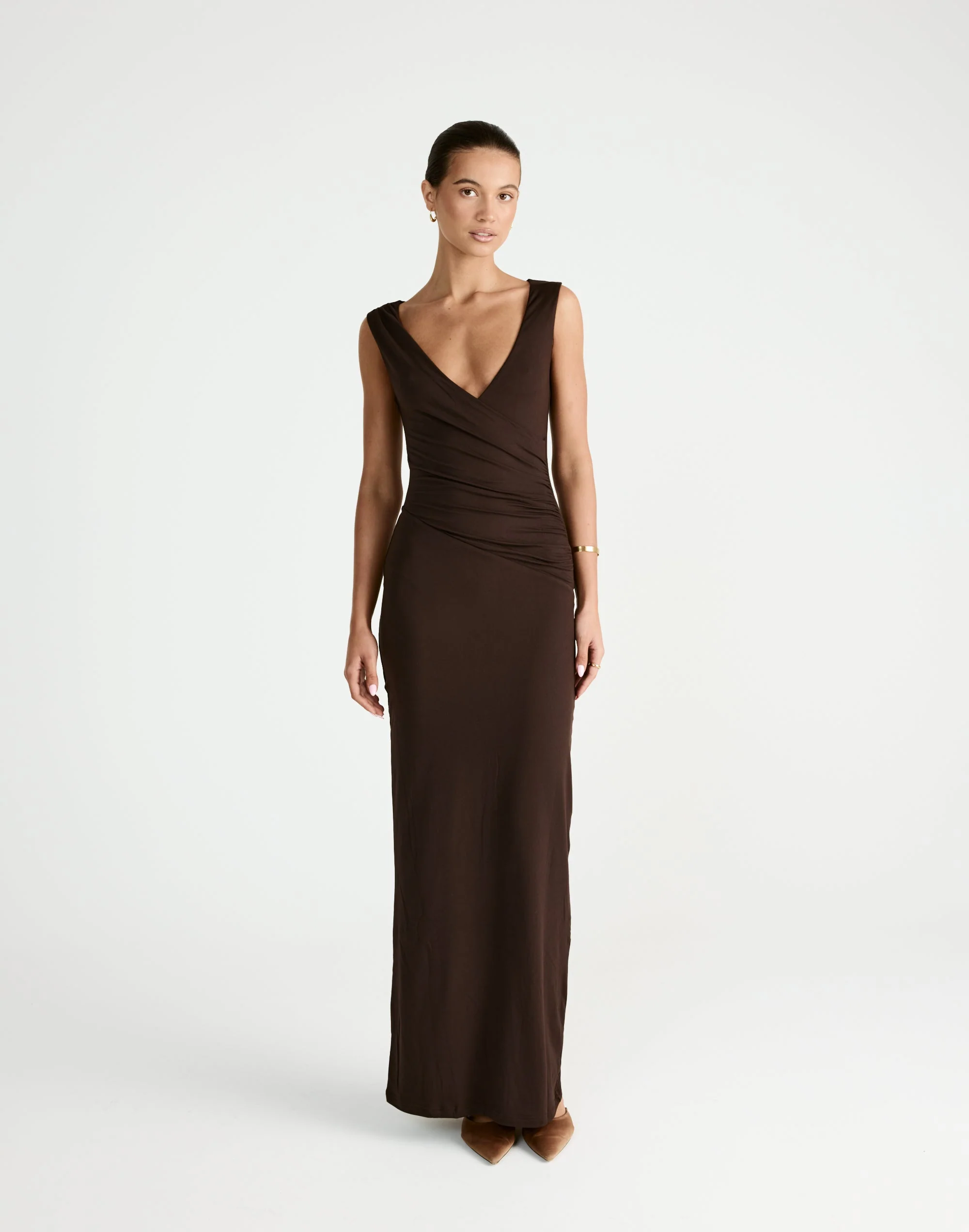 Cory Maxi Dress (Chocolate) 3 Cory Maxi Dress (Chocolate)