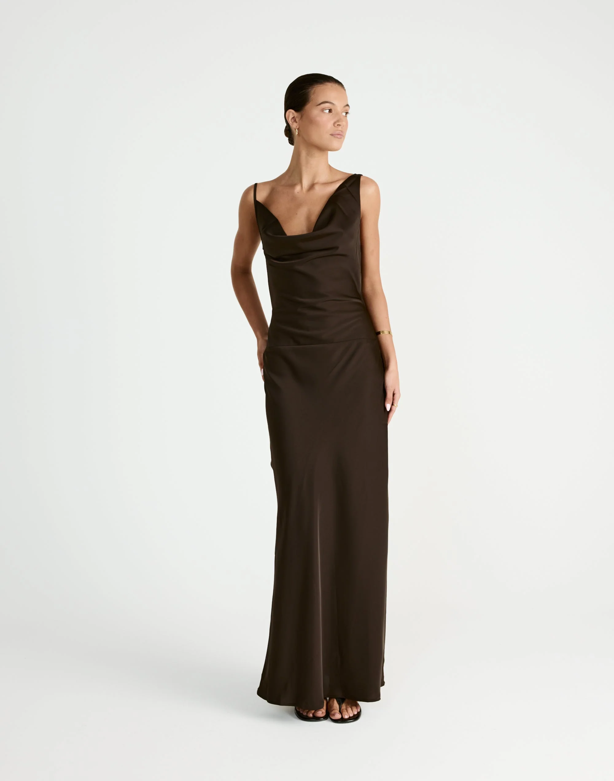 Adley Maxi Dress (Chocolate) 3 Adley Maxi Dress (Chocolate)