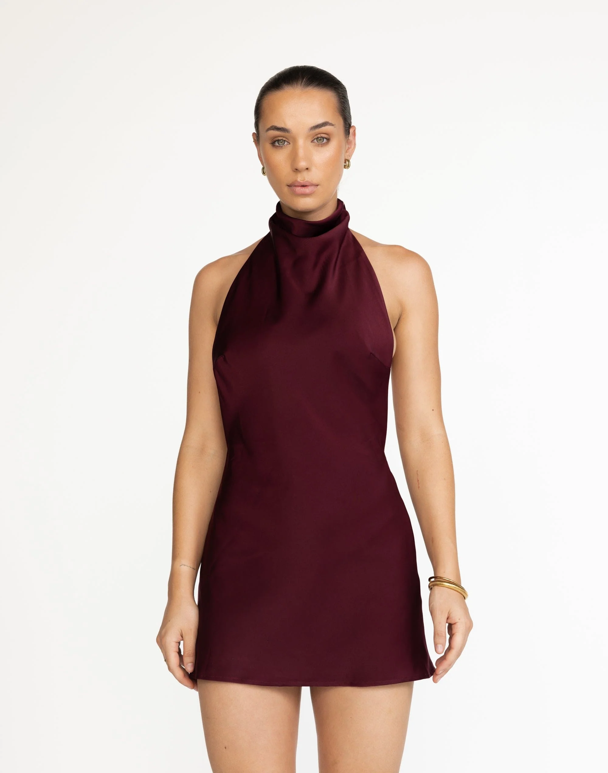 Clara Mini Dress (Plum) 3 Clara Mini Dress (Plum)