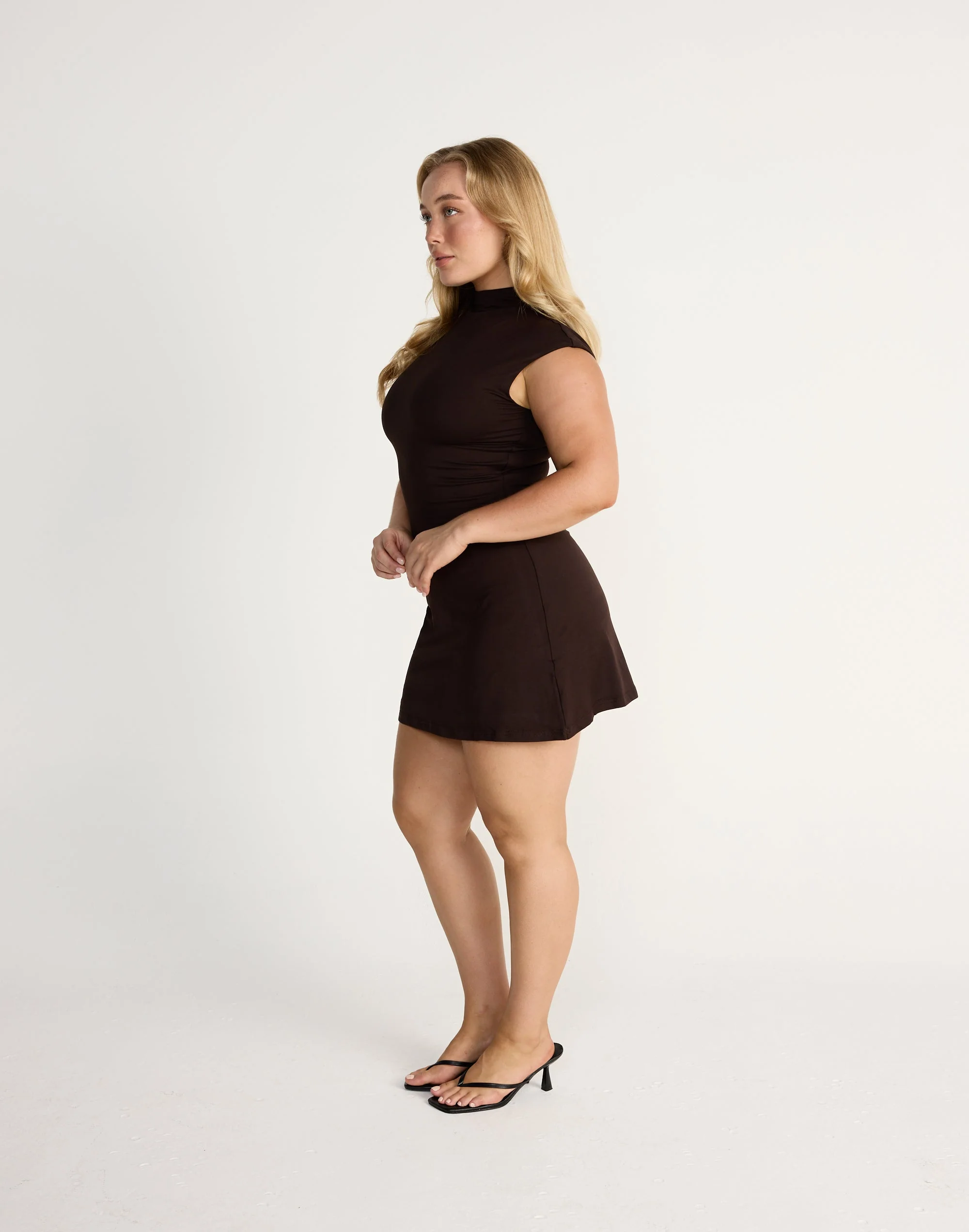 Daney Mini Dress (Chocolate) 12 Daney Mini Dress (Chocolate)