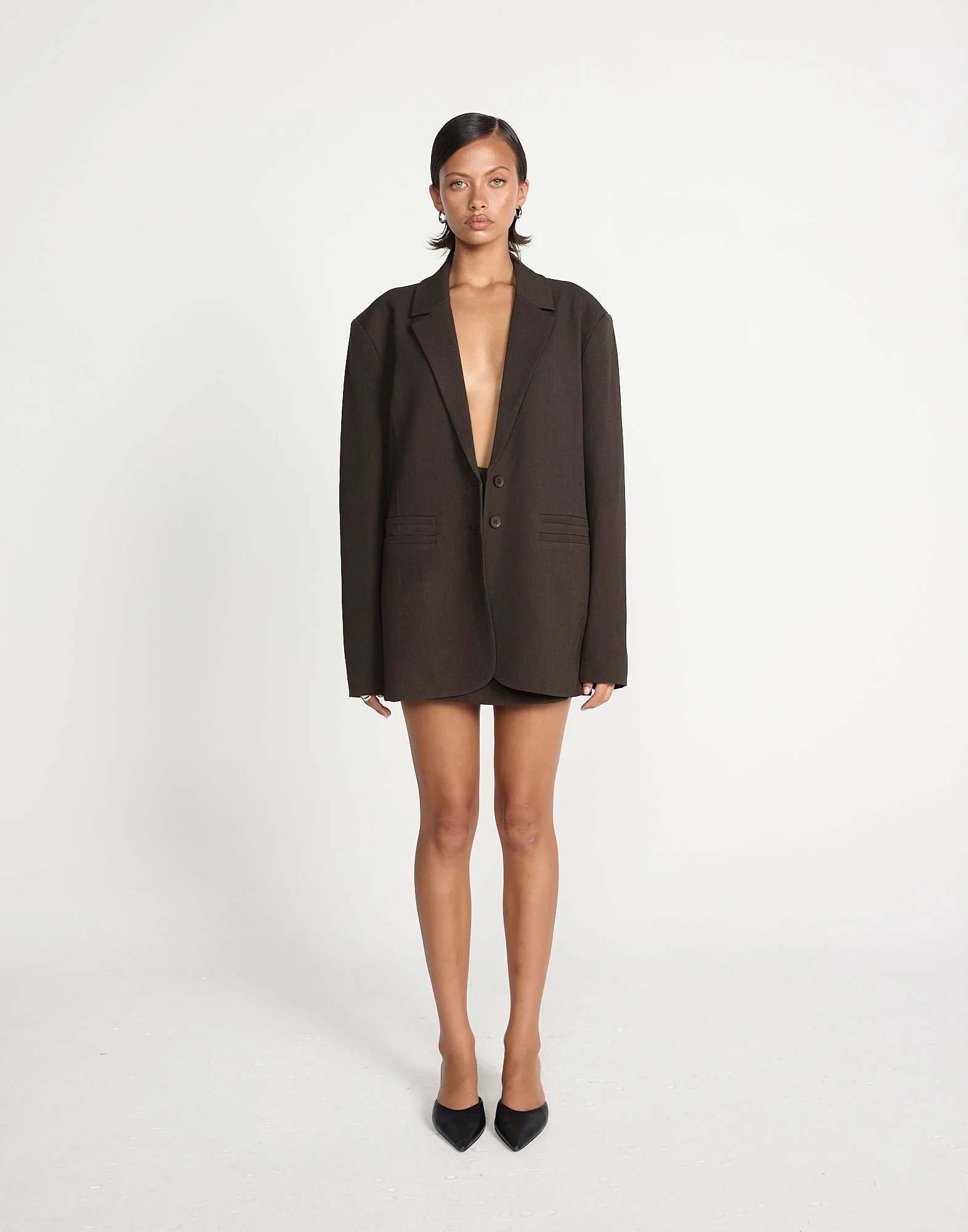 Clarke Blazer (Choc Texture)