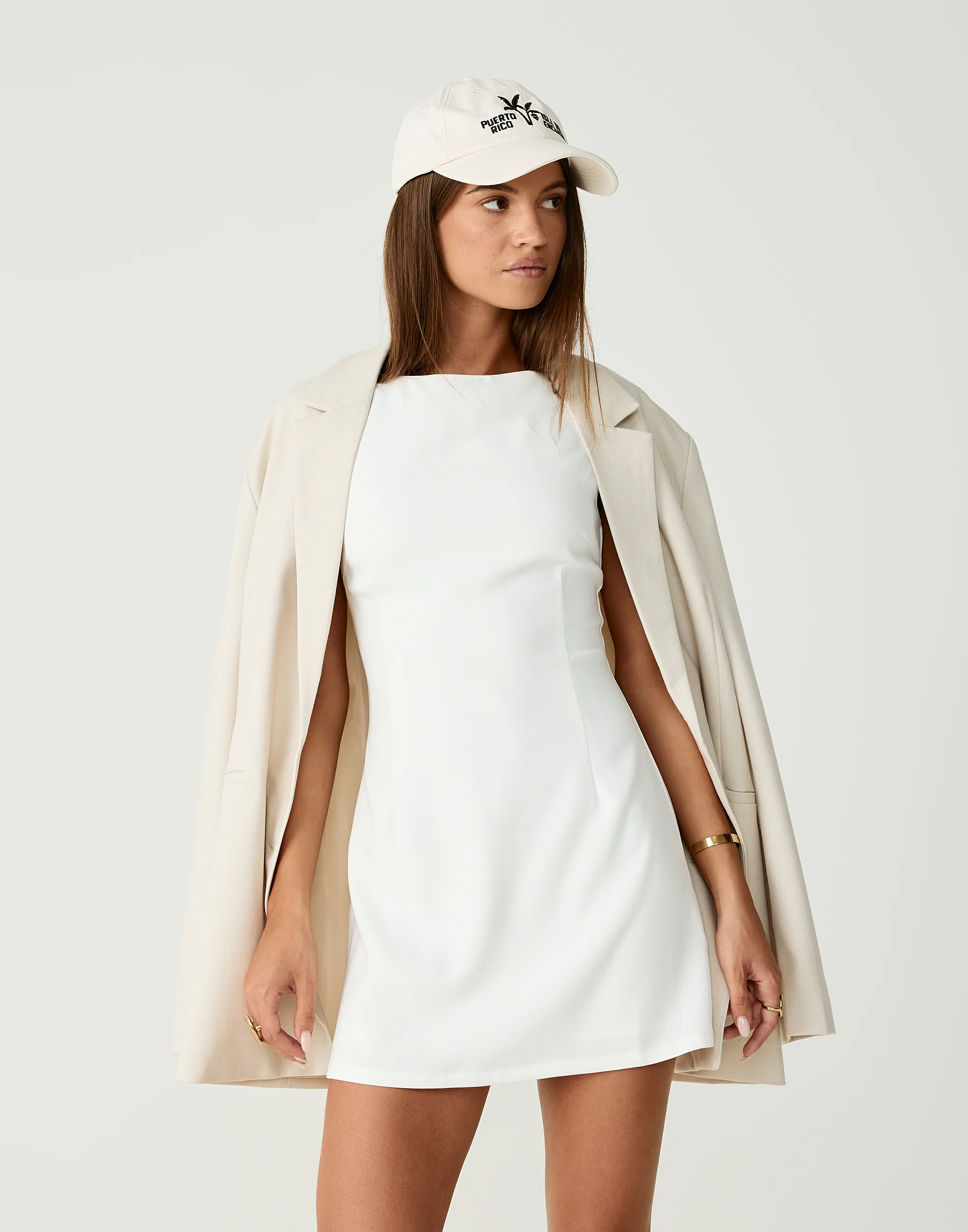 Aisling Mini Dress (White) 4 Aisling Mini Dress (White)