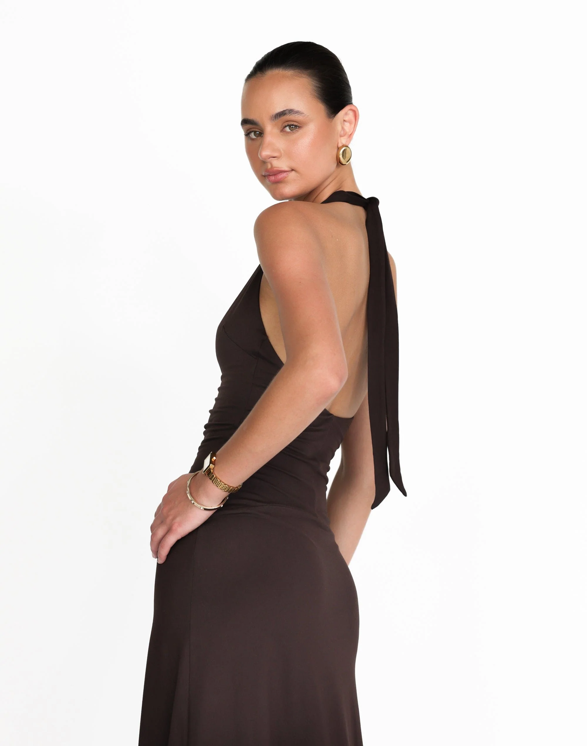 Araminta Maxi Dress (Chocolate) 5 Araminta Maxi Dress (Chocolate)