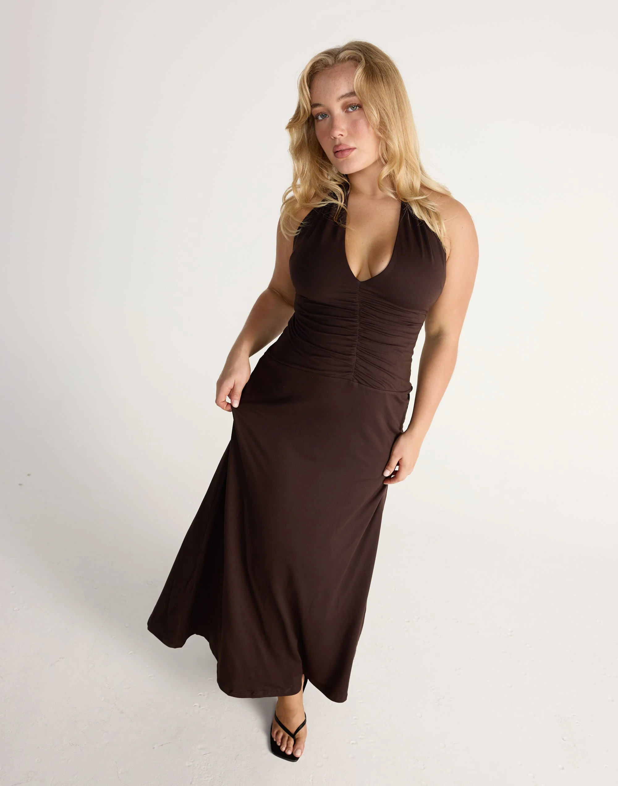Araminta Maxi Dress (Chocolate) 6 Araminta Maxi Dress (Chocolate)
