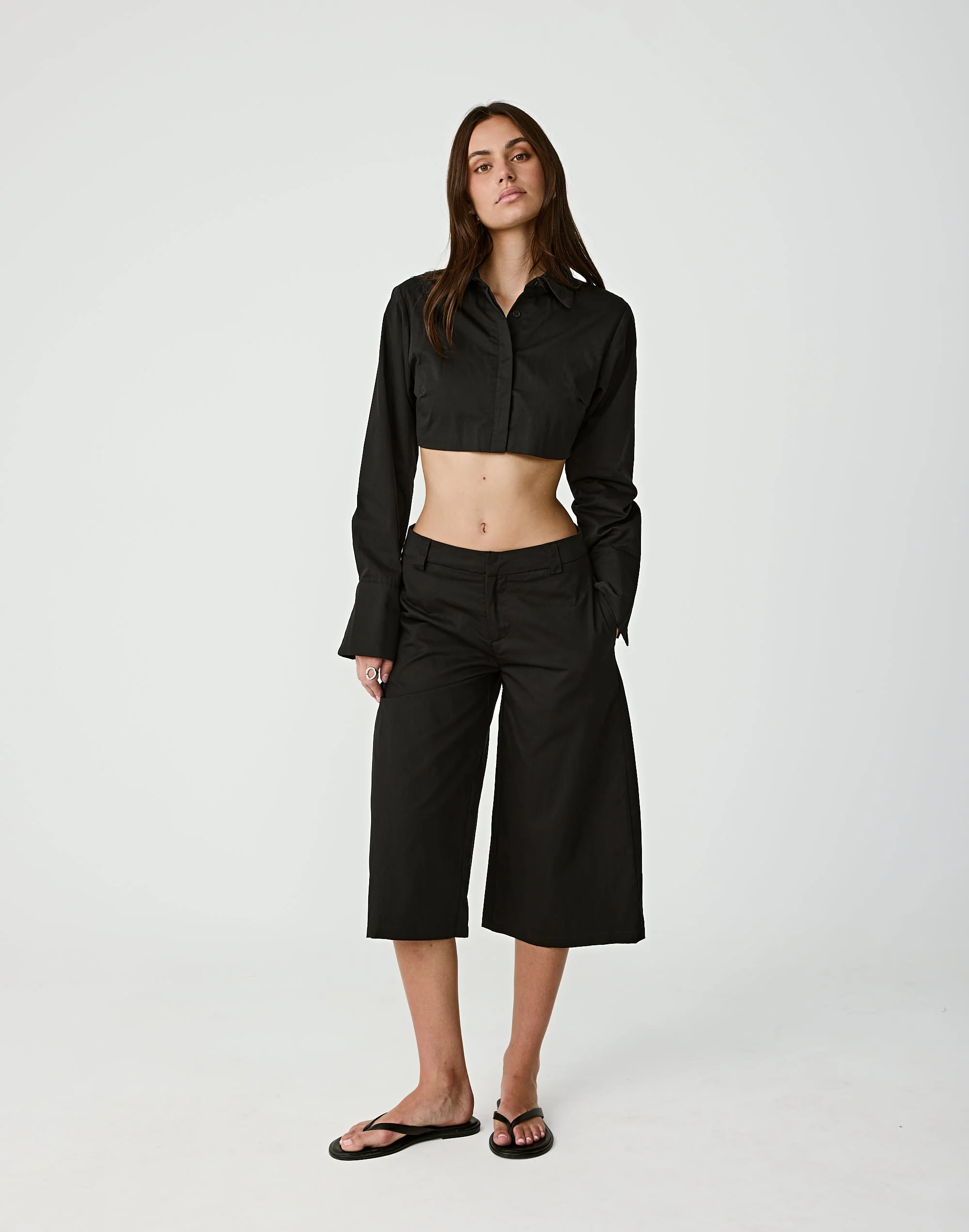 Ryley Midi Pants (Black)