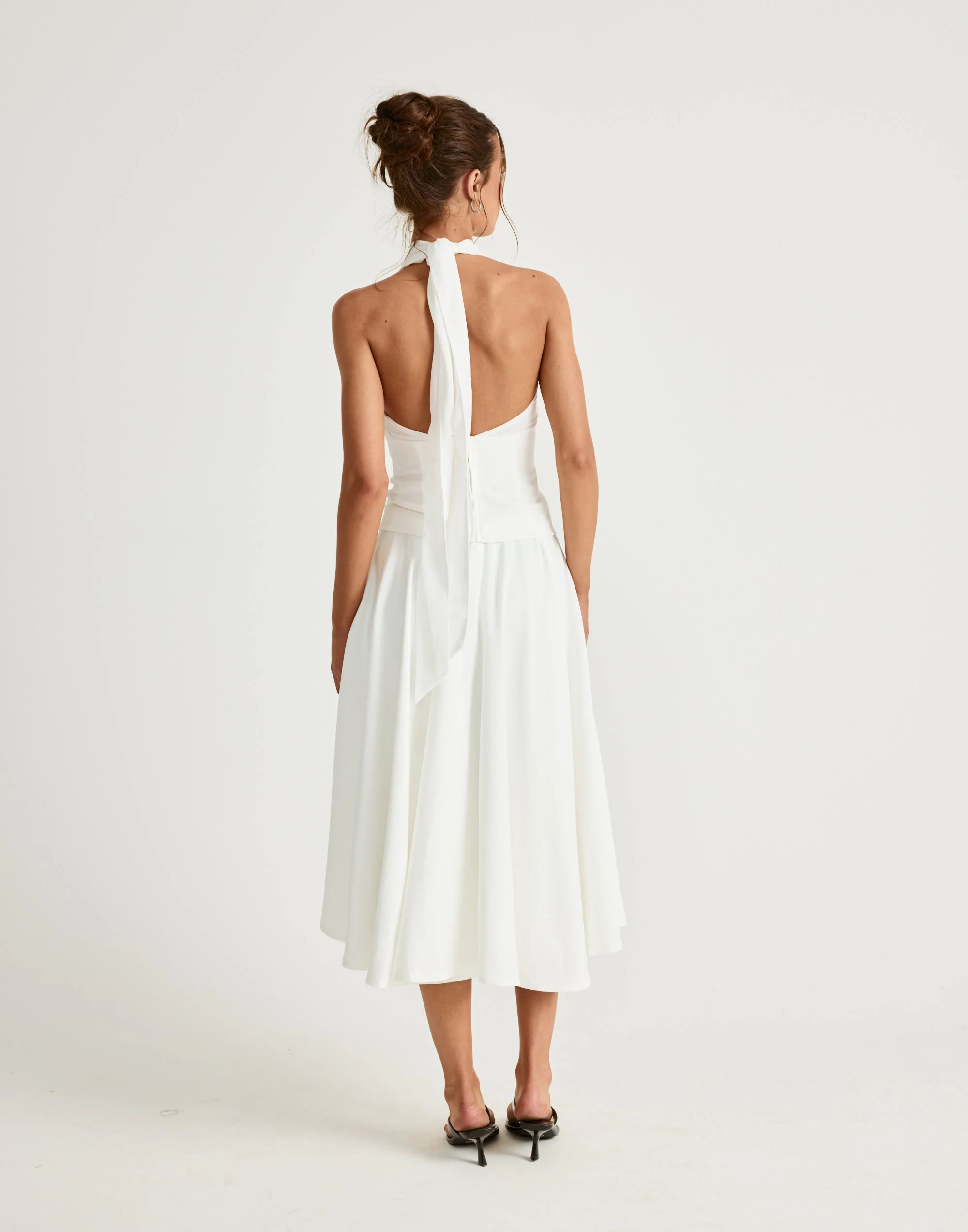 Sara Midi Skirt (Off White) 3 Sara Midi Skirt (Off White)