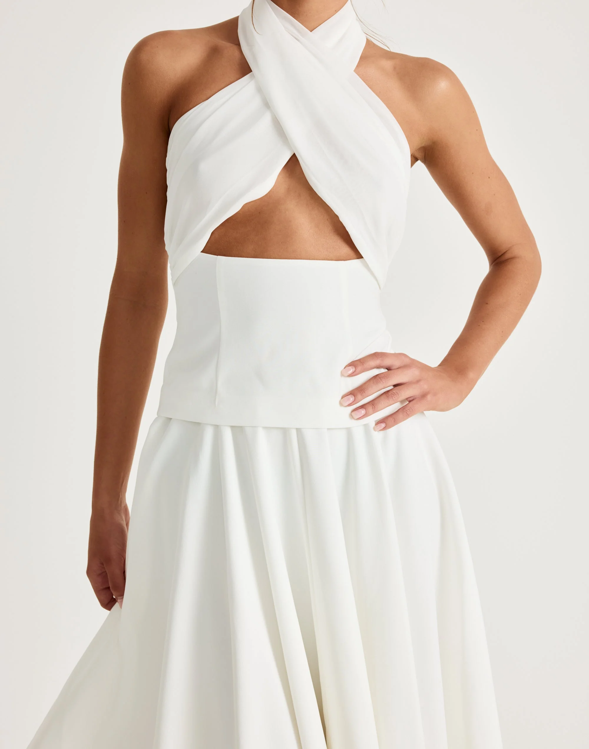Sara Midi Skirt (Off White) 9 Sara Midi Skirt (Off White)