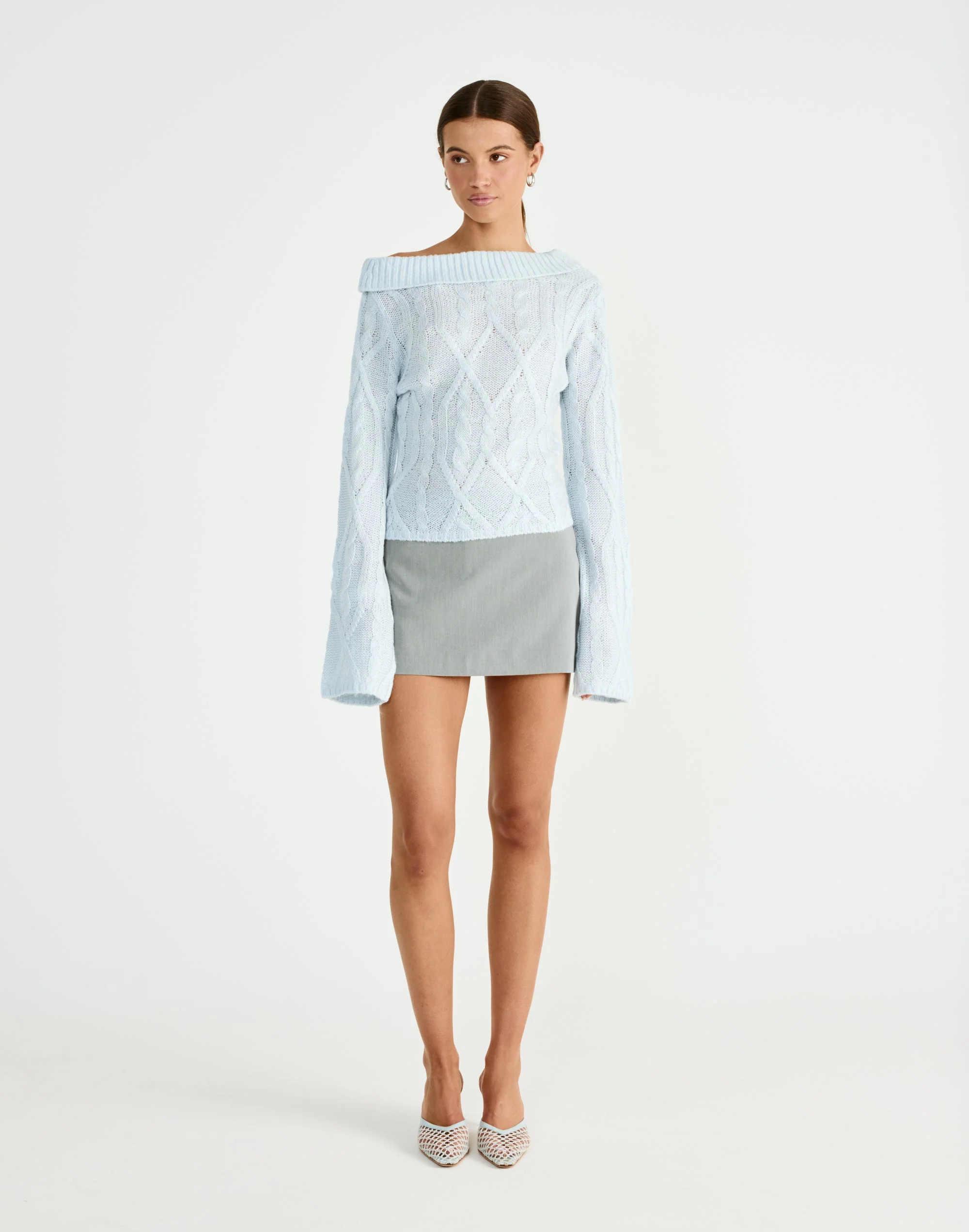 Loch Long Sleeve Top (Baby Blue)