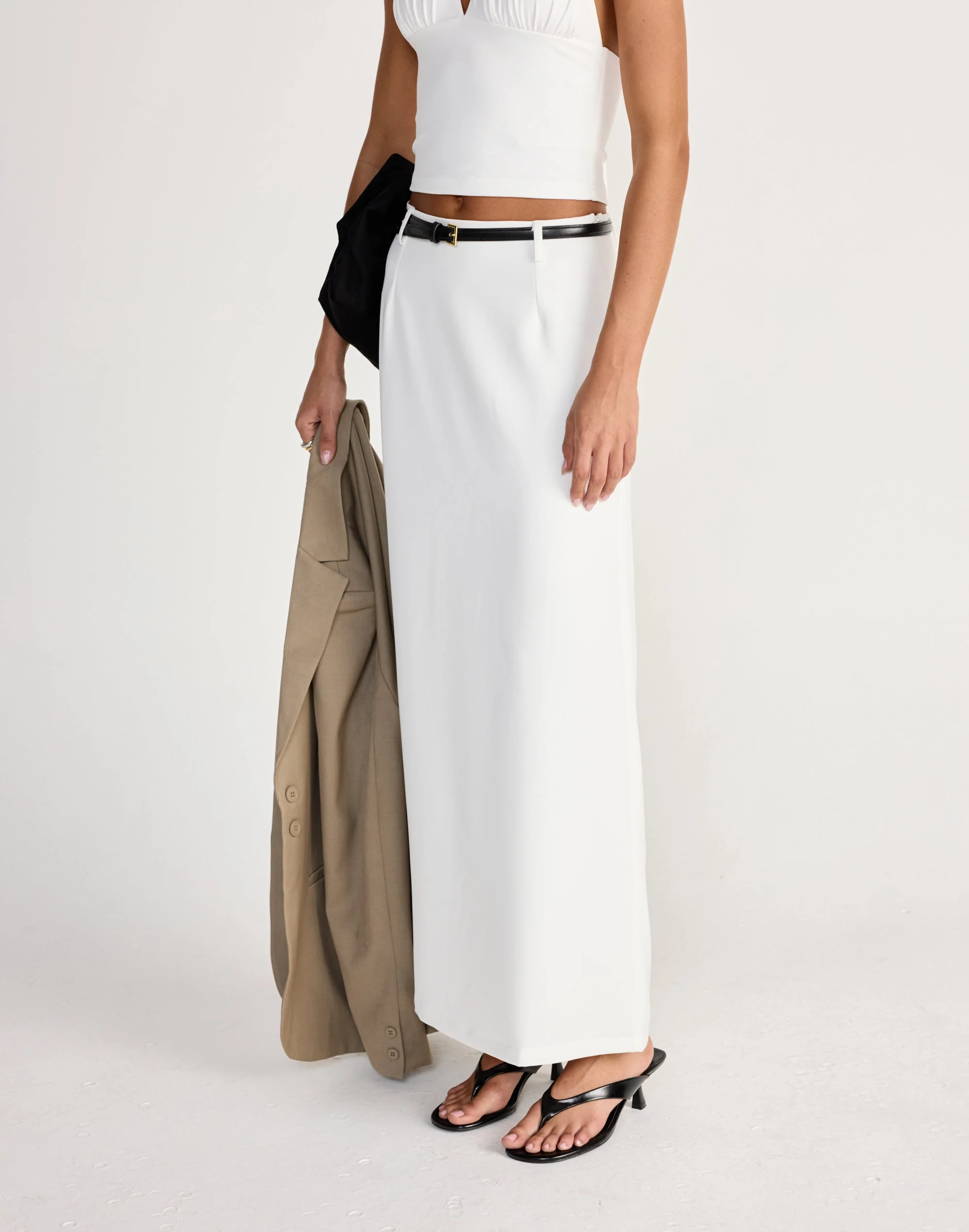 Dagny Maxi Skirt (White) 3 Dagny Maxi Skirt (White)