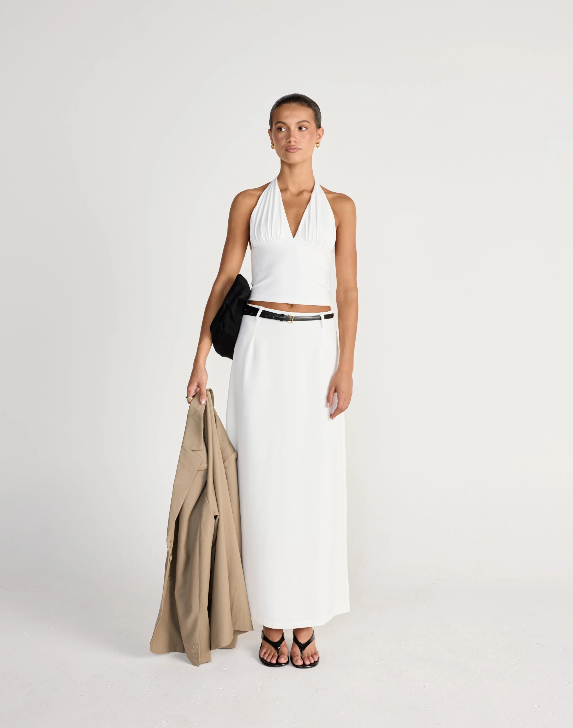 Dagny Maxi Skirt (White) 4 Dagny Maxi Skirt (White)