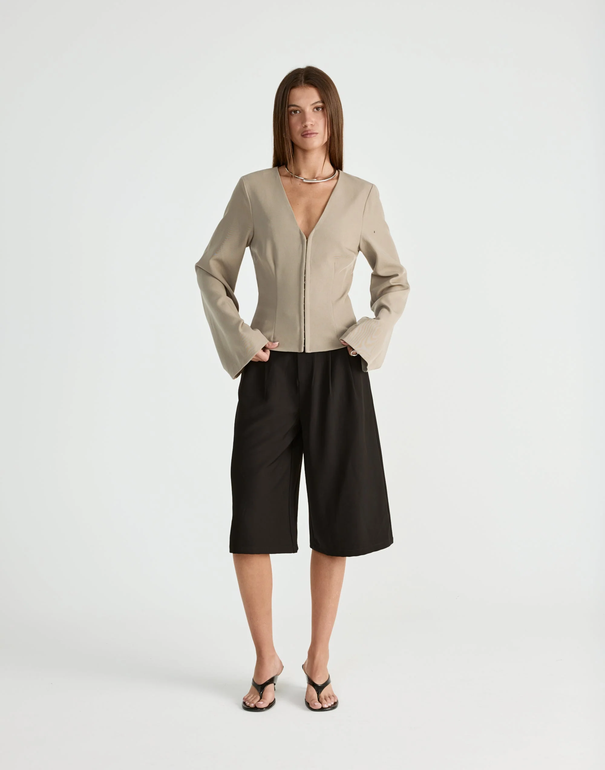 Norinne Long Sleeve Top (Pebble) 4 Norinne Long Sleeve Top (Pebble)