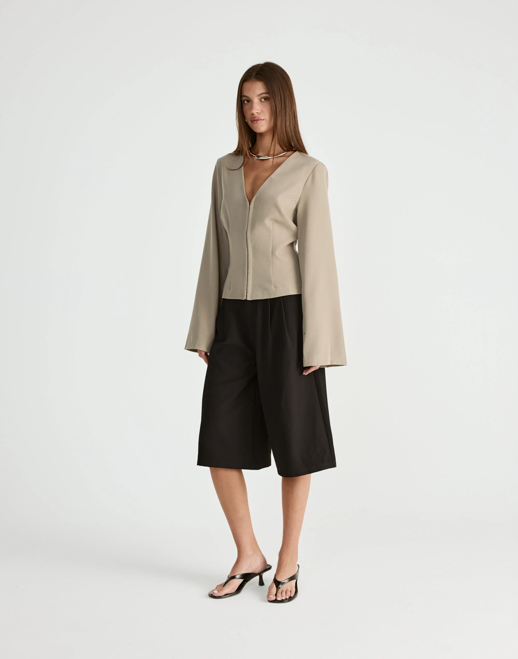 Norinne Long Sleeve Top (Pebble) 6 Norinne Long Sleeve Top (Pebble)