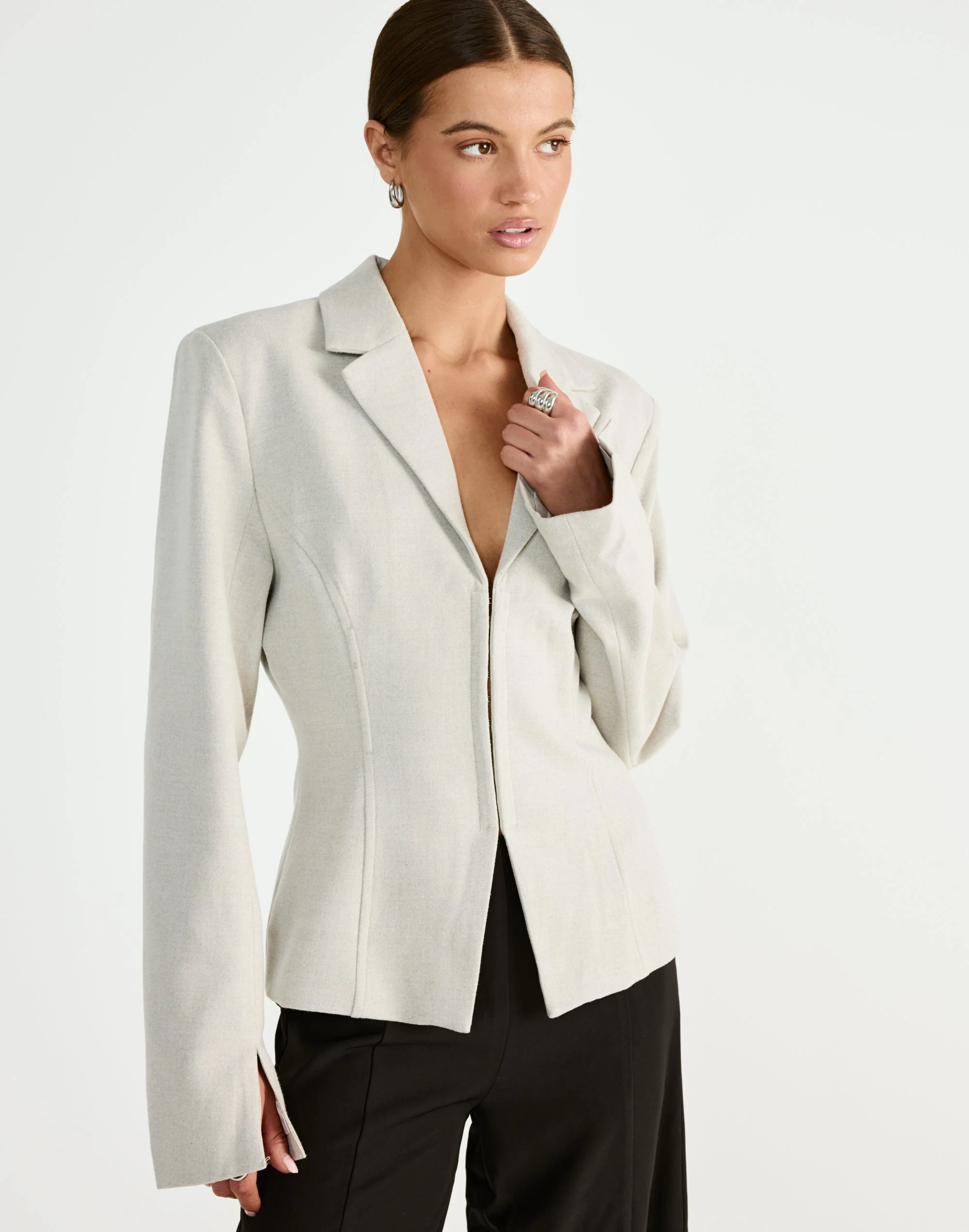 Illusion Blazer (Oat)