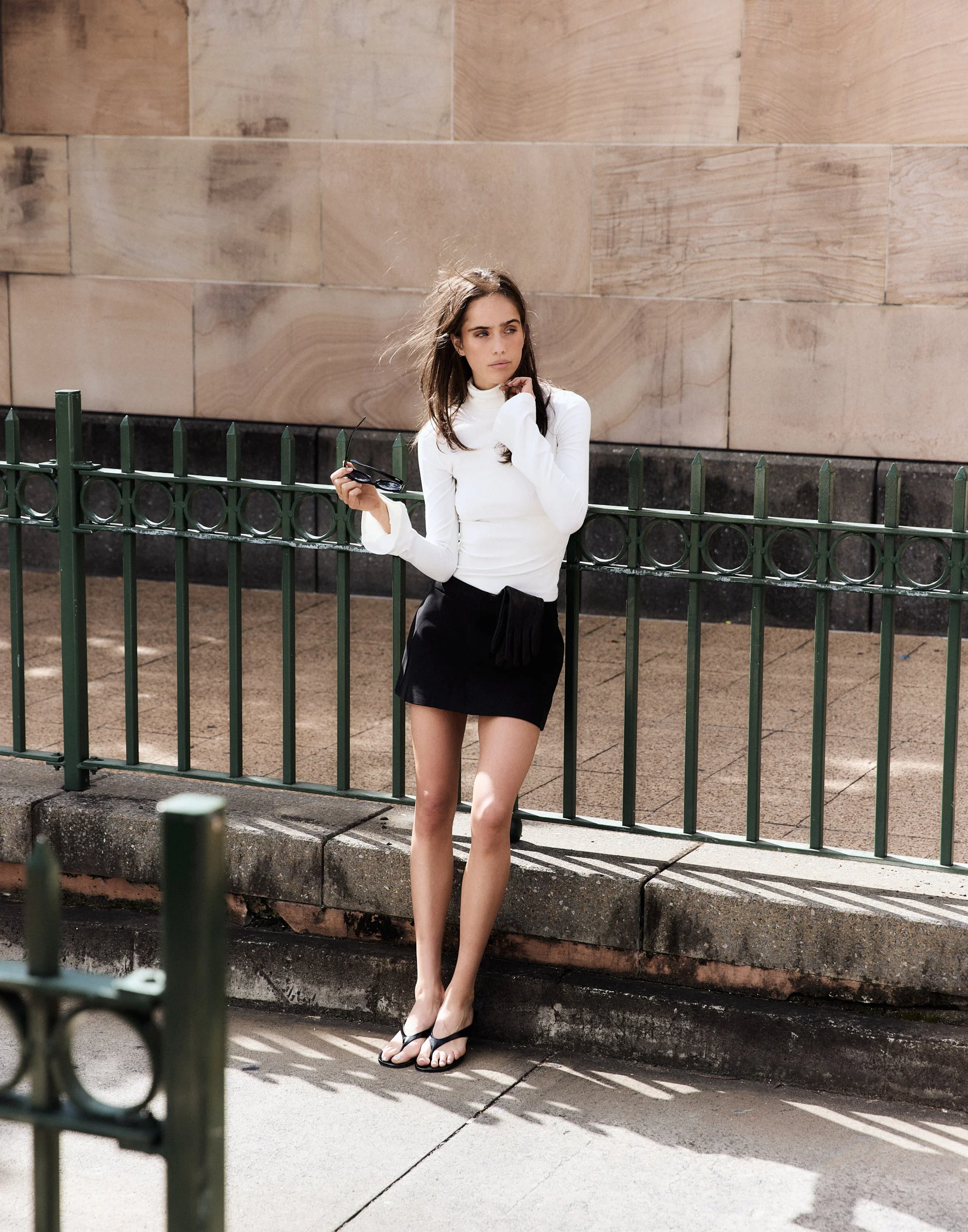 Bernadette Long Sleeve Top (White)