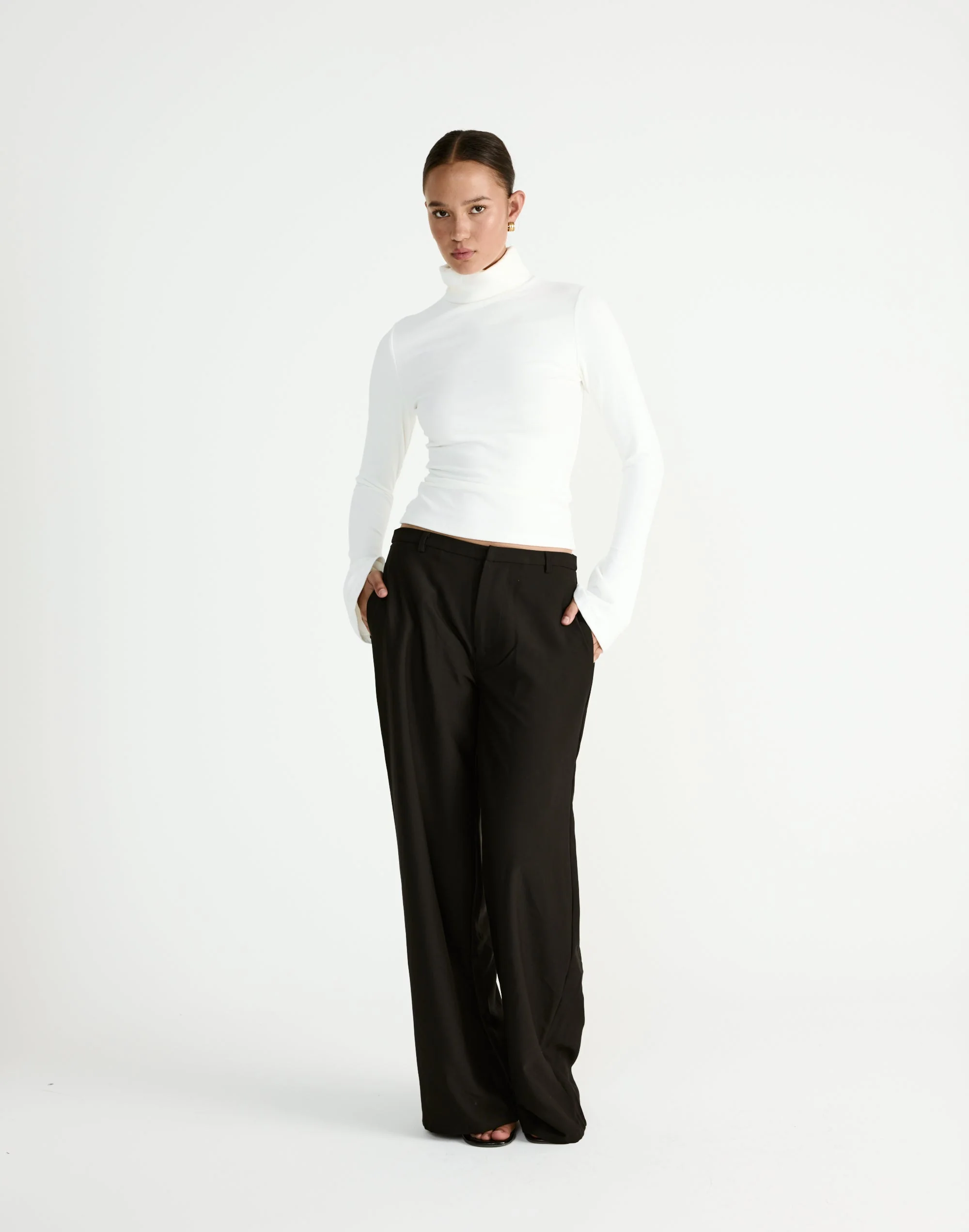 Bernadette Long Sleeve Top (White)