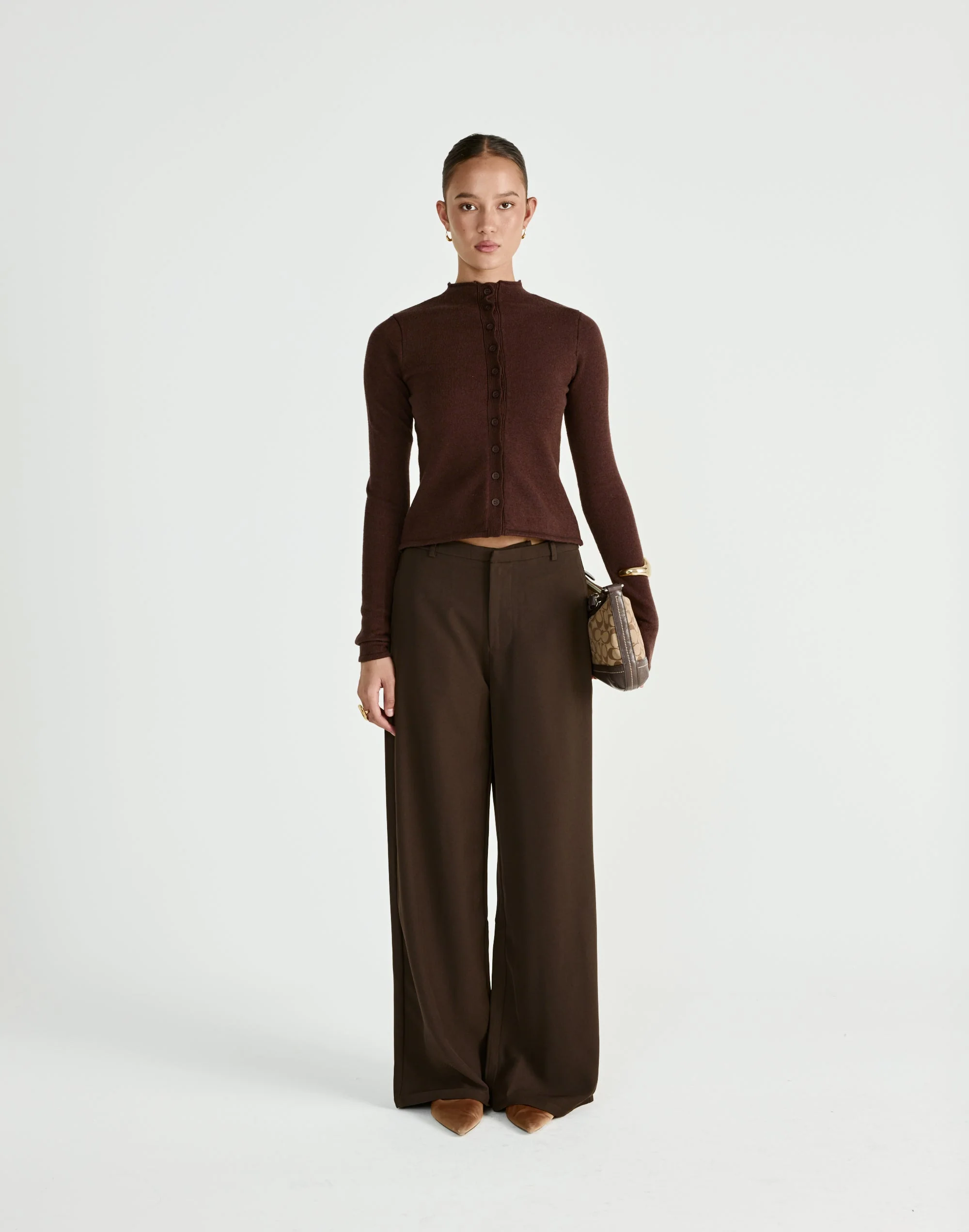 Coen Long Sleeve Top (Chocolate)