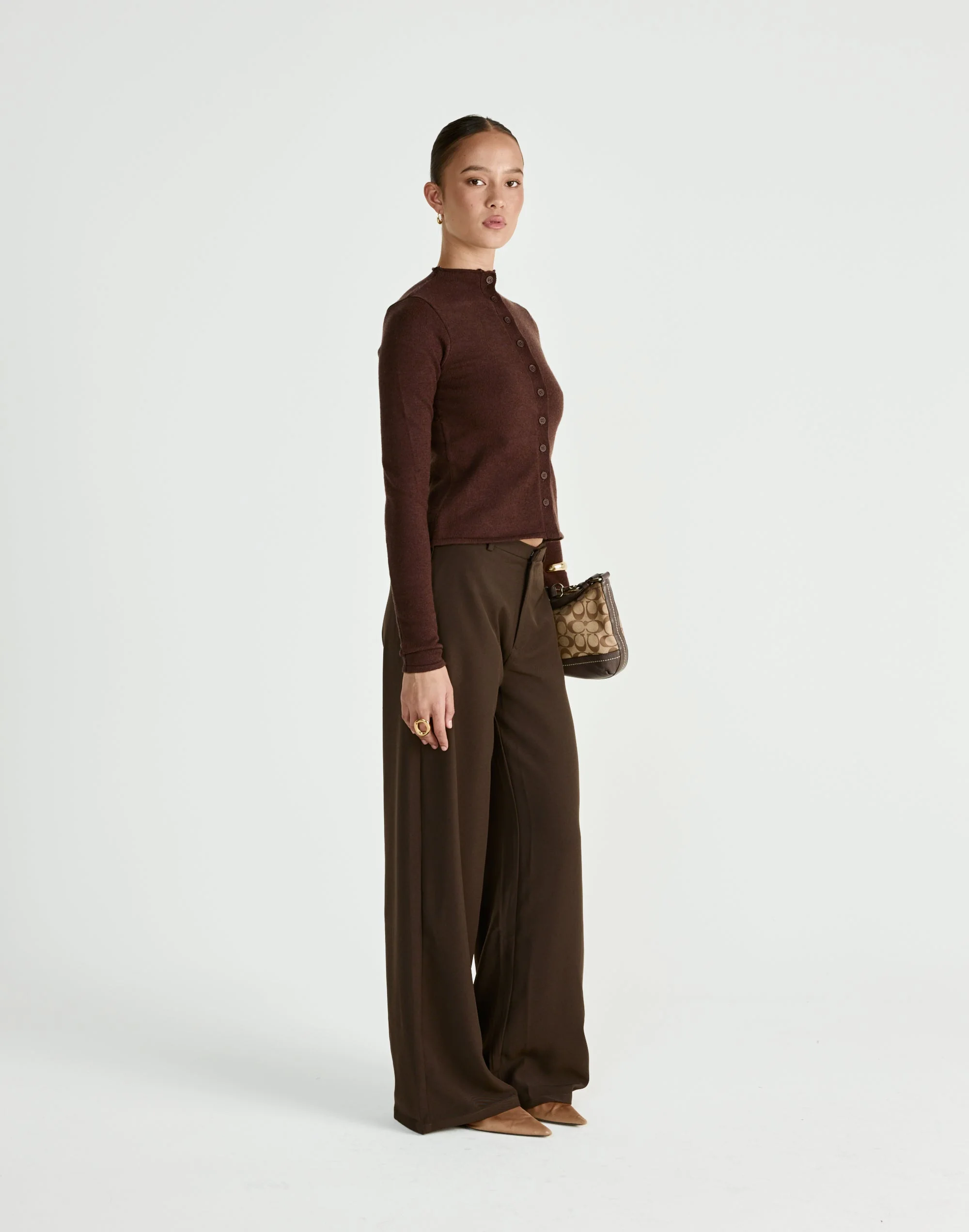 Coen Long Sleeve Top (Chocolate)