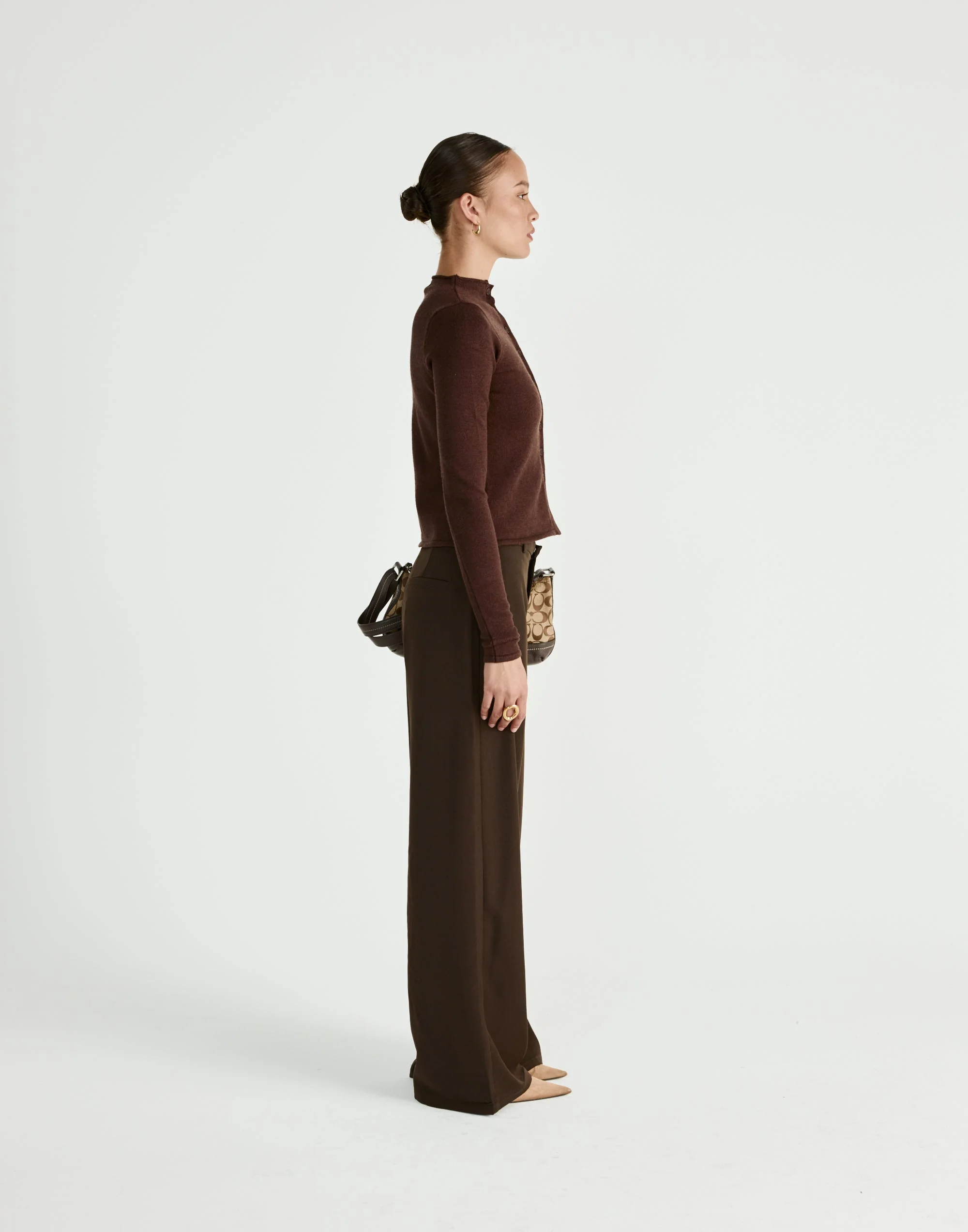 Coen Long Sleeve Top (Chocolate)