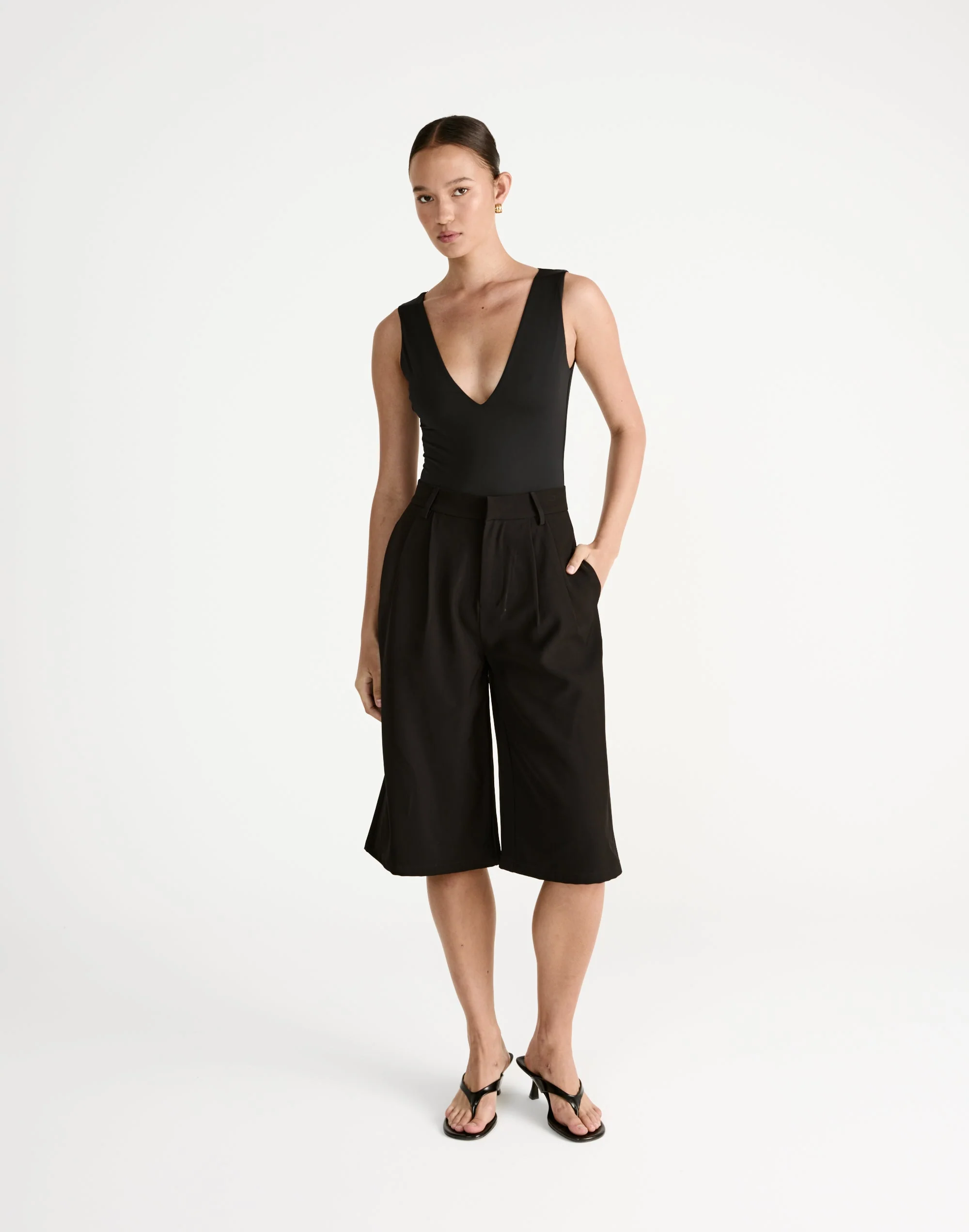 Emmett Midi Pants (Black)