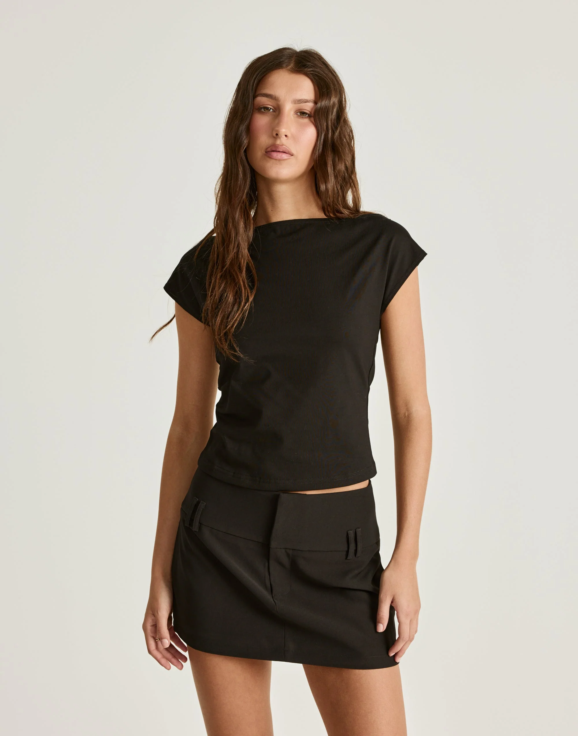 Dillon Mini Skirt (Black)