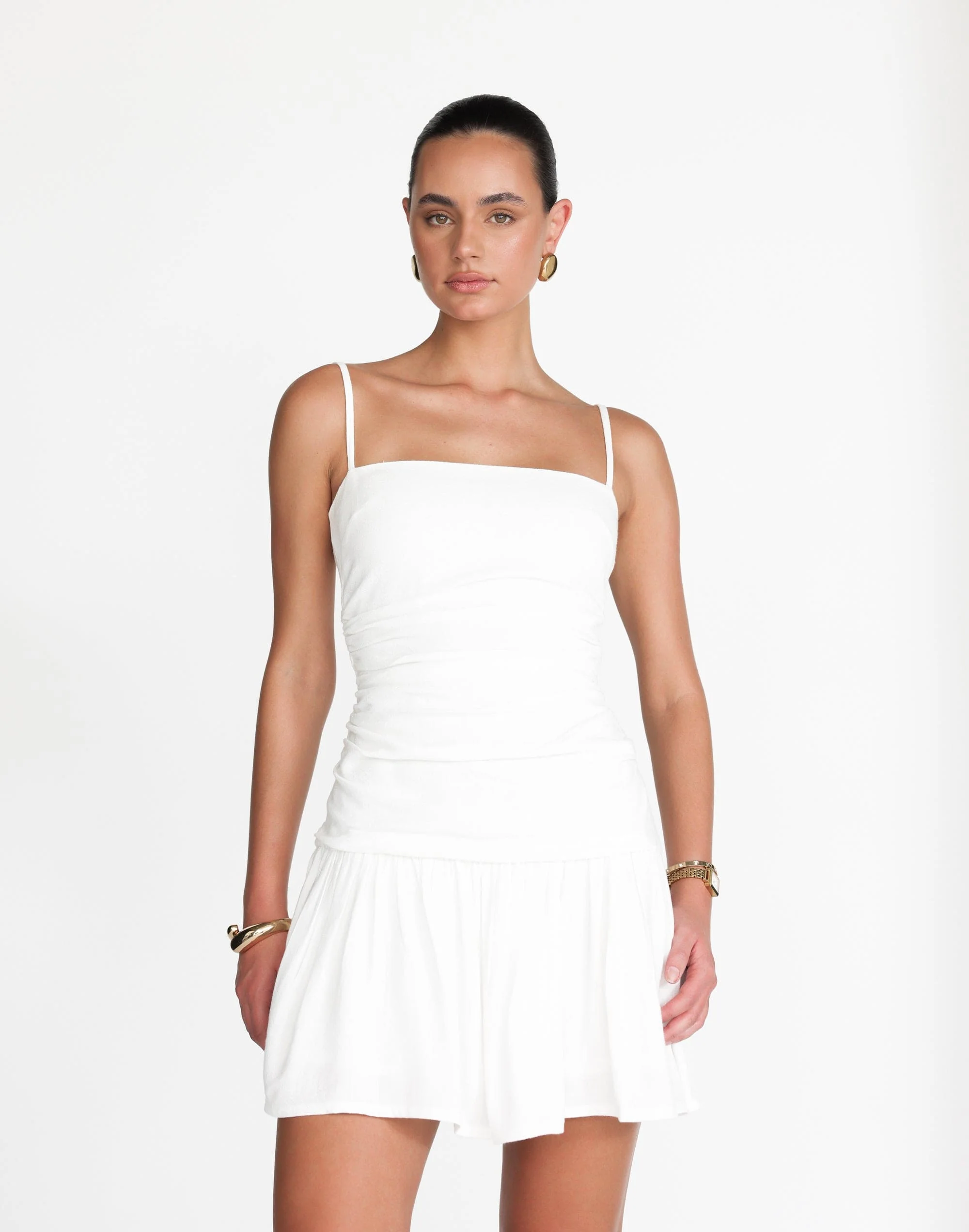 Reese Mini Dress (White) 3 Reese Mini Dress (White)