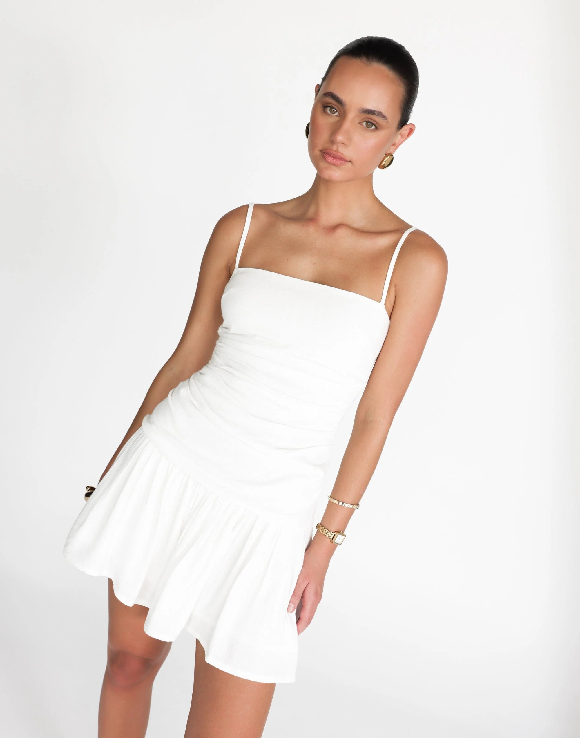 Reese Mini Dress (White) 5 Reese Mini Dress (White)