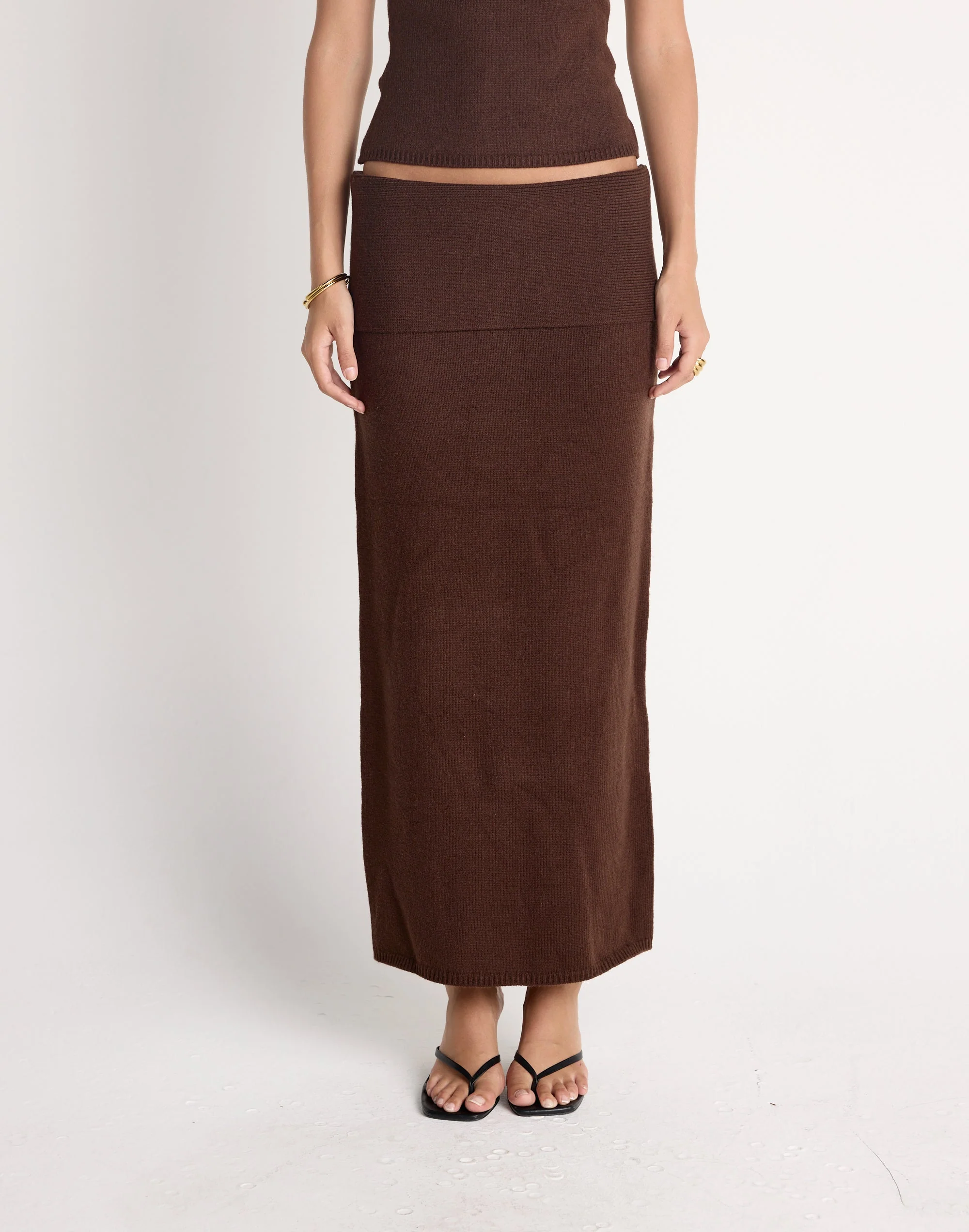 Seline Maxi Skirt (Chocolate)