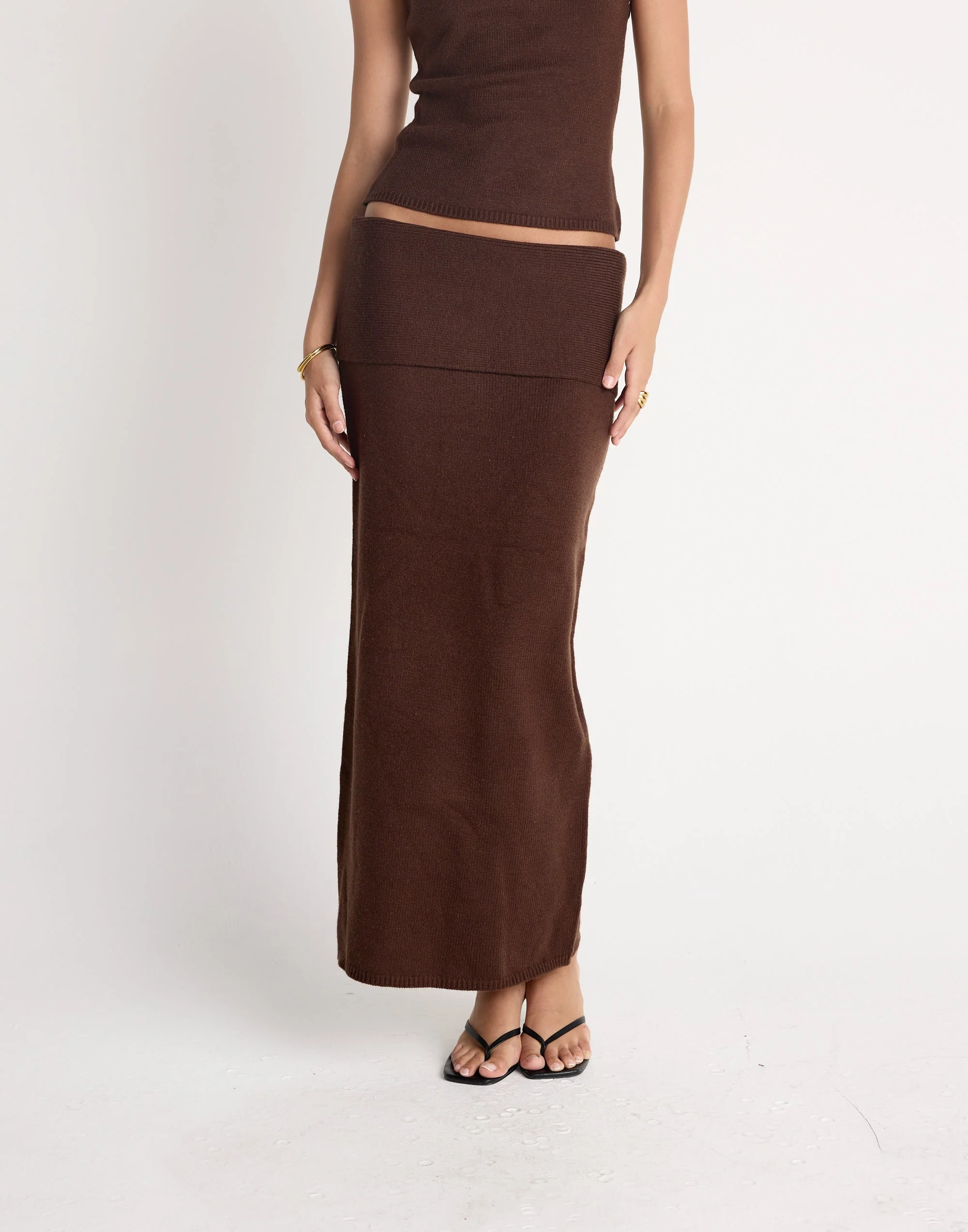 Seline Maxi Skirt (Chocolate) 3 Seline Maxi Skirt (Chocolate)