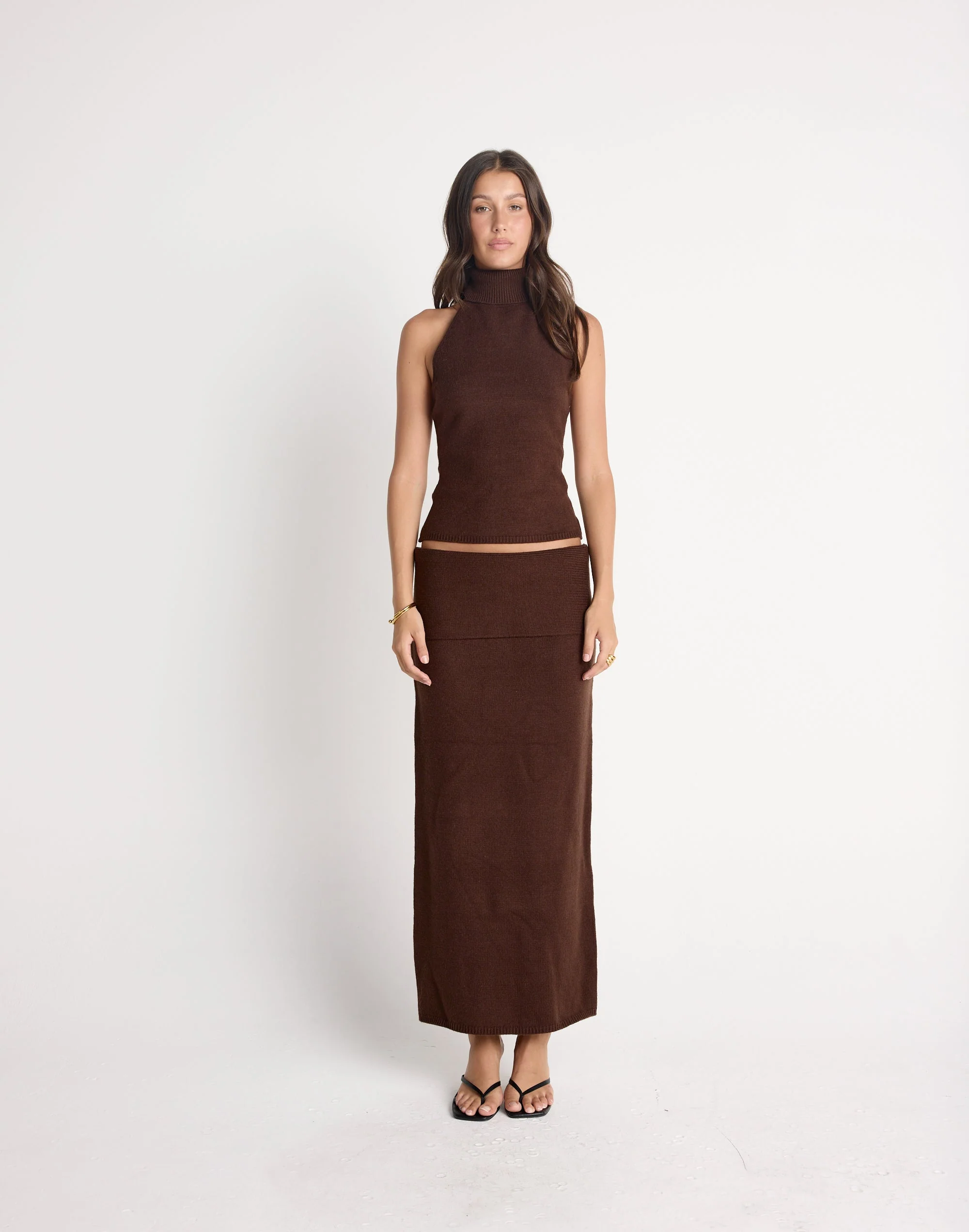 Seline Maxi Skirt (Chocolate) 4 Seline Maxi Skirt (Chocolate)