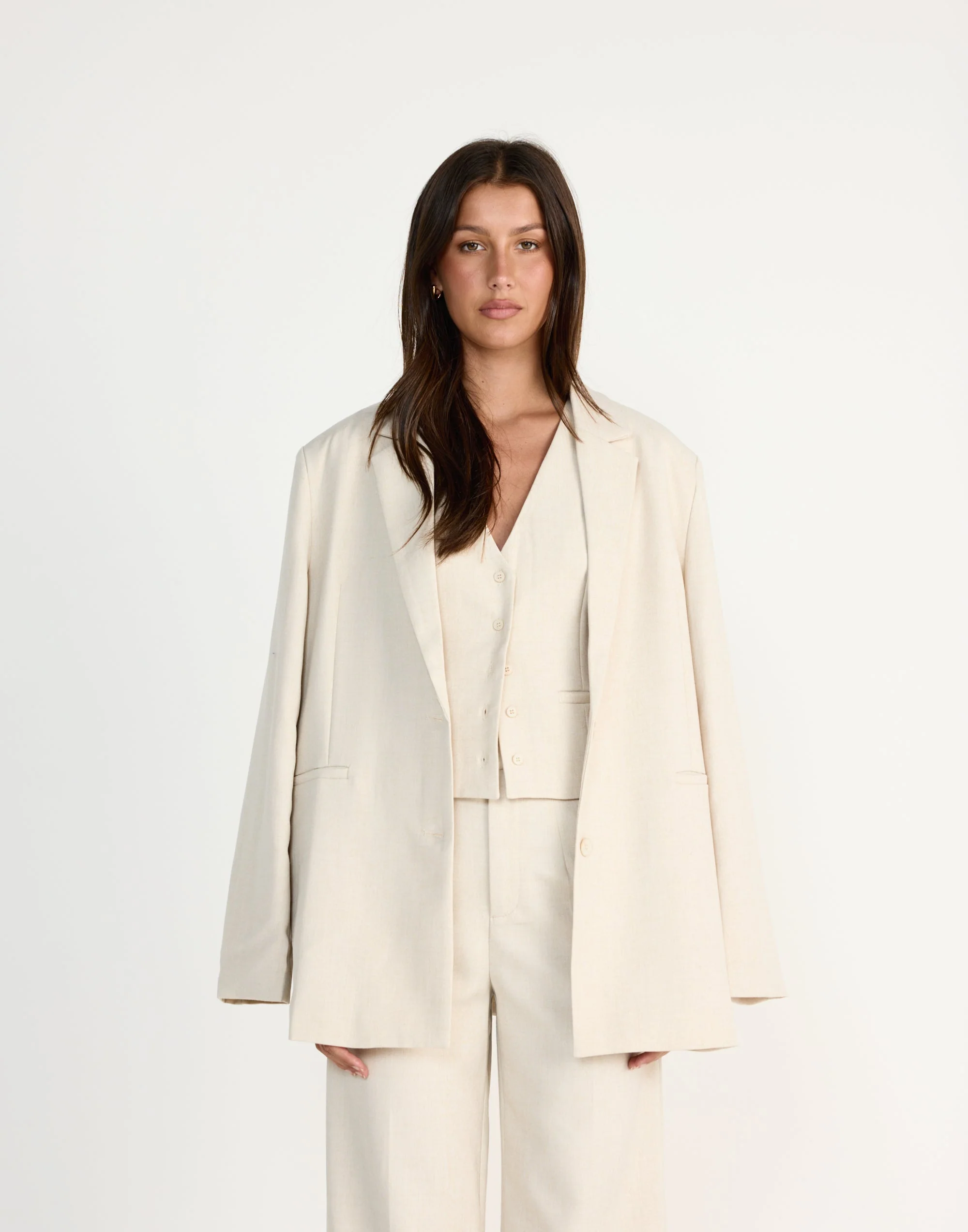 Reagan Vest (Cream Marle)