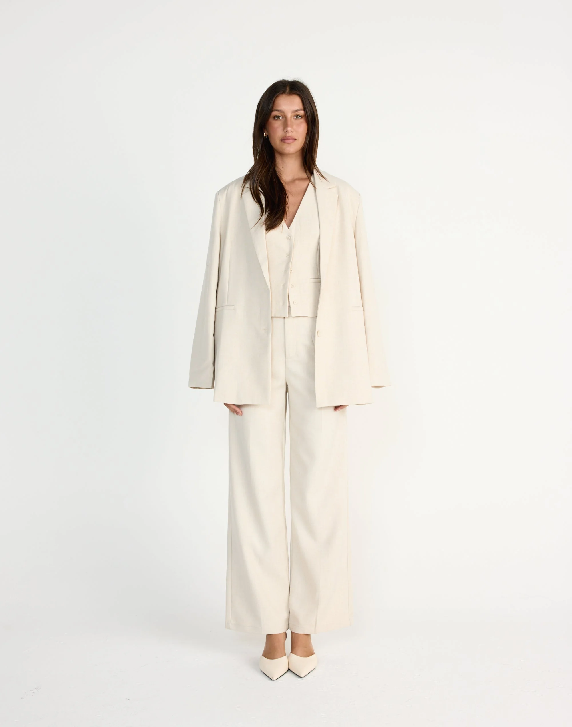 Reagan Vest (Cream Marle)