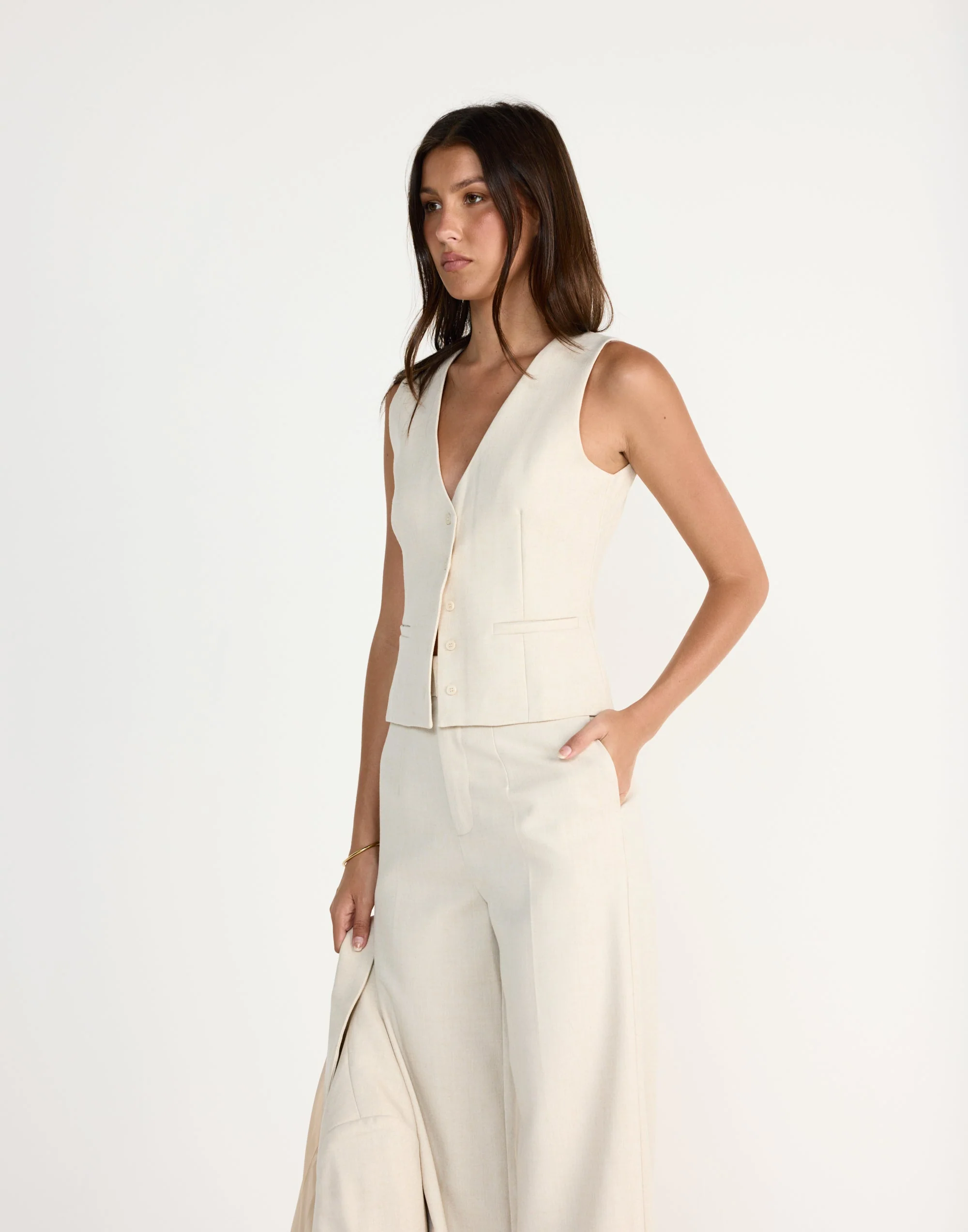 Reagan Vest (Cream Marle) 4 Reagan Vest (Cream Marle)