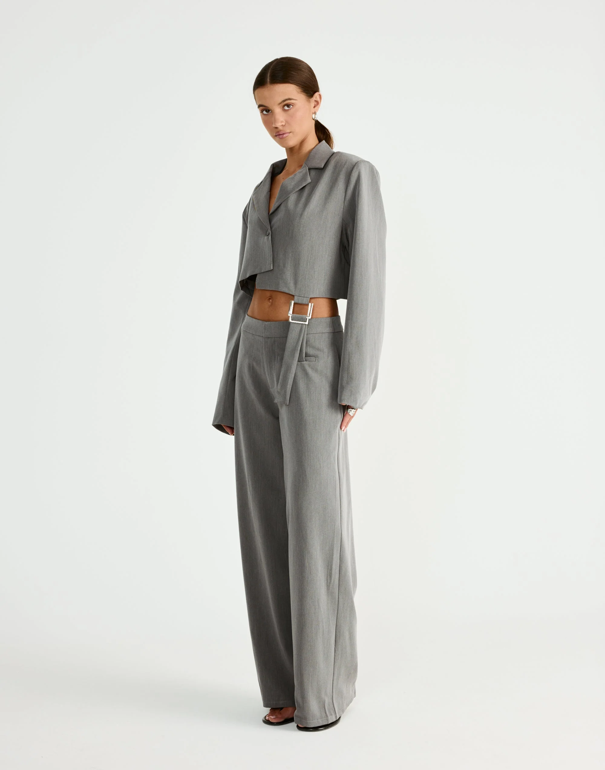 Reed Cropped Blazer (Grey) 7 Reed Cropped Blazer (Grey)
