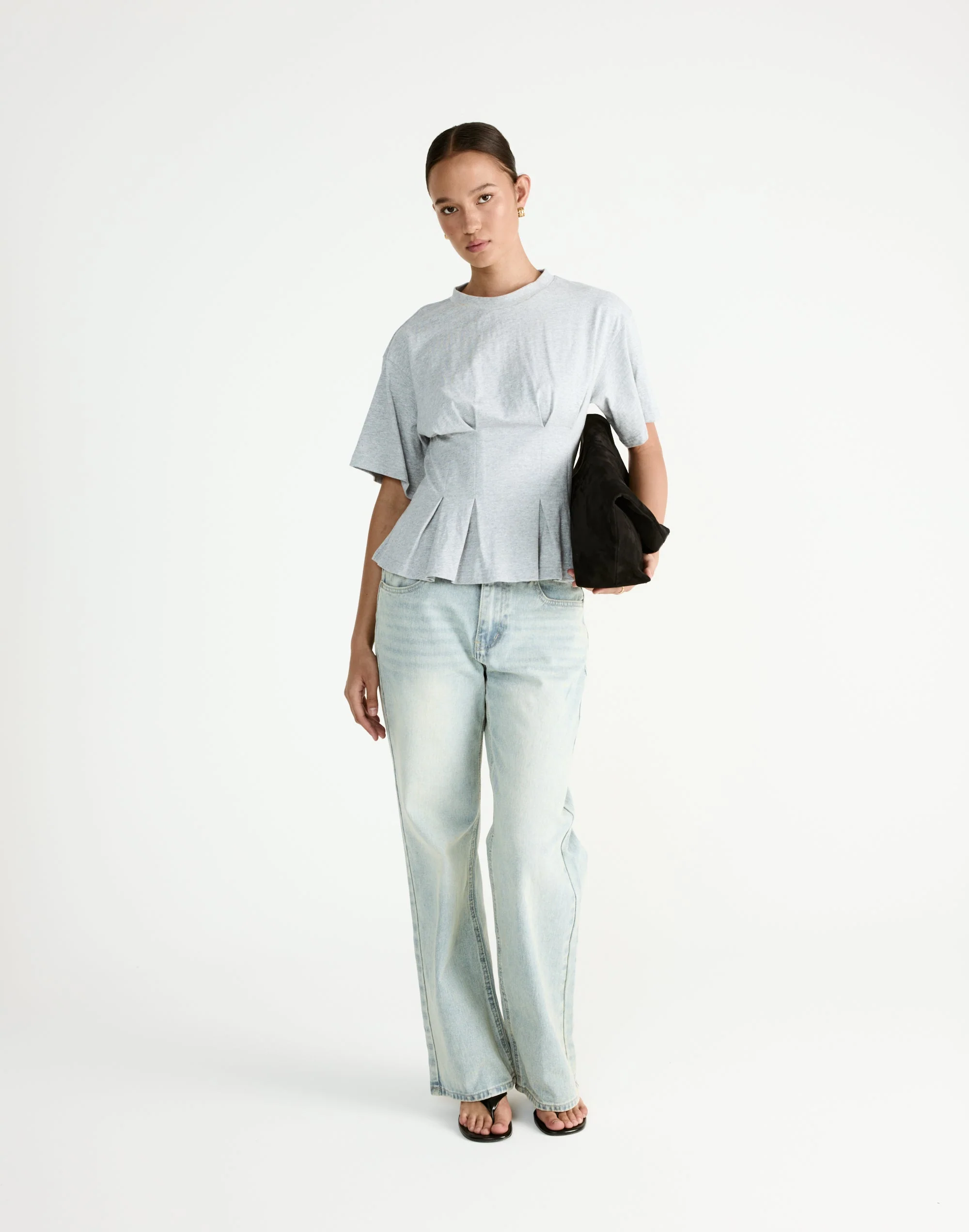 Chaya Top (Grey Marle)