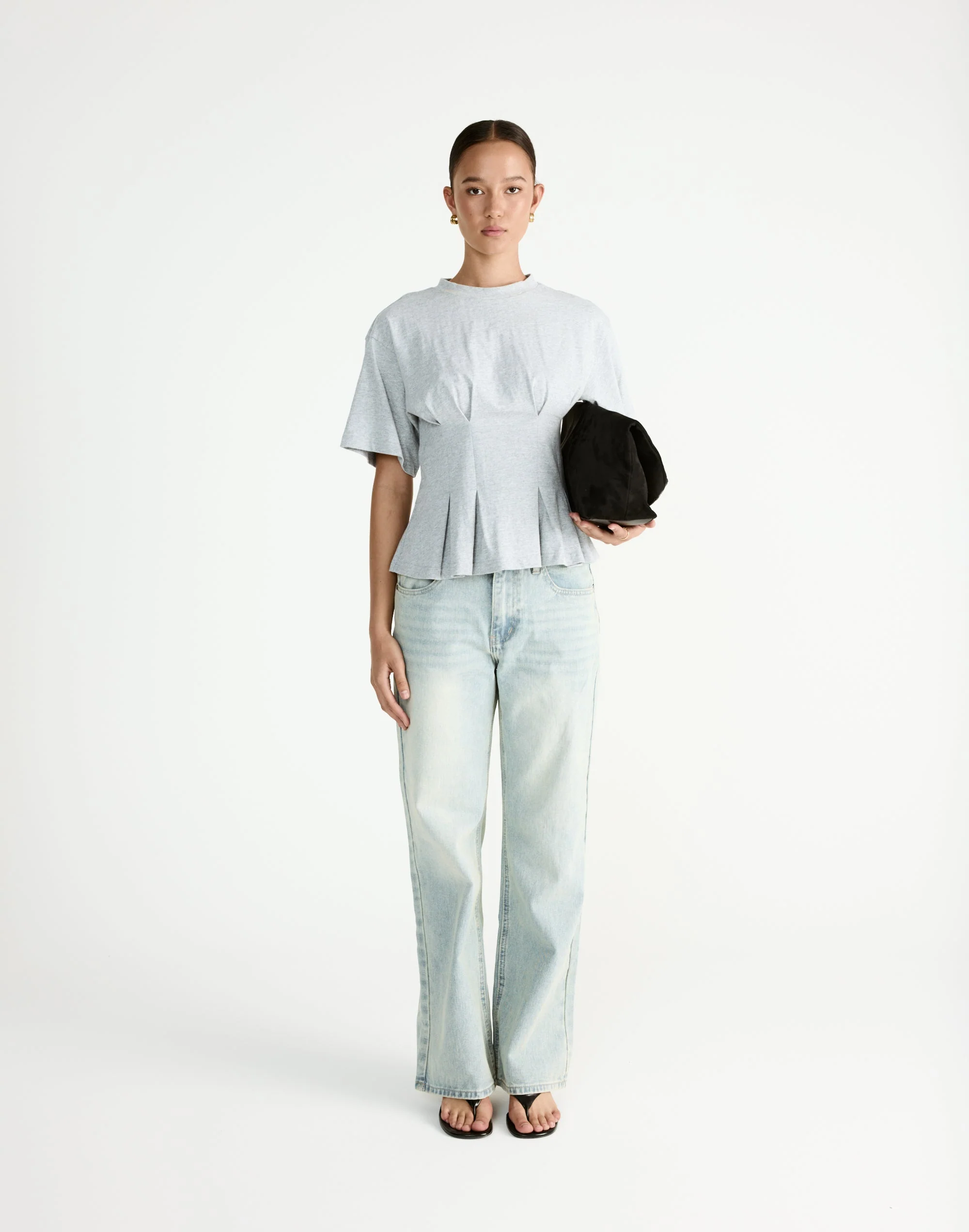 Chaya Top (Grey Marle) 4 Chaya Top (Grey Marle)