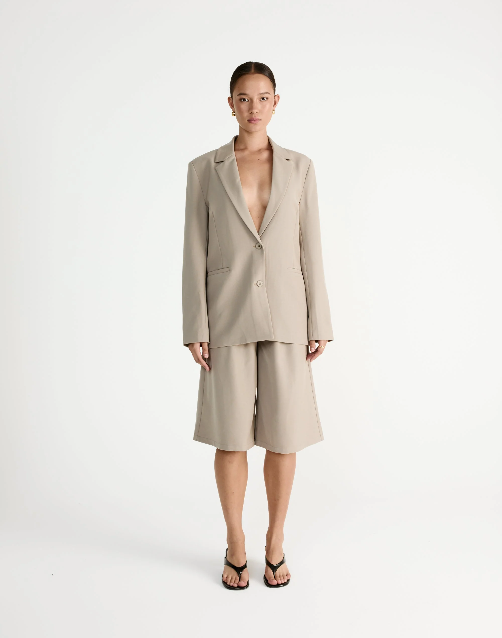 Emmett Midi Pants (Pebble)