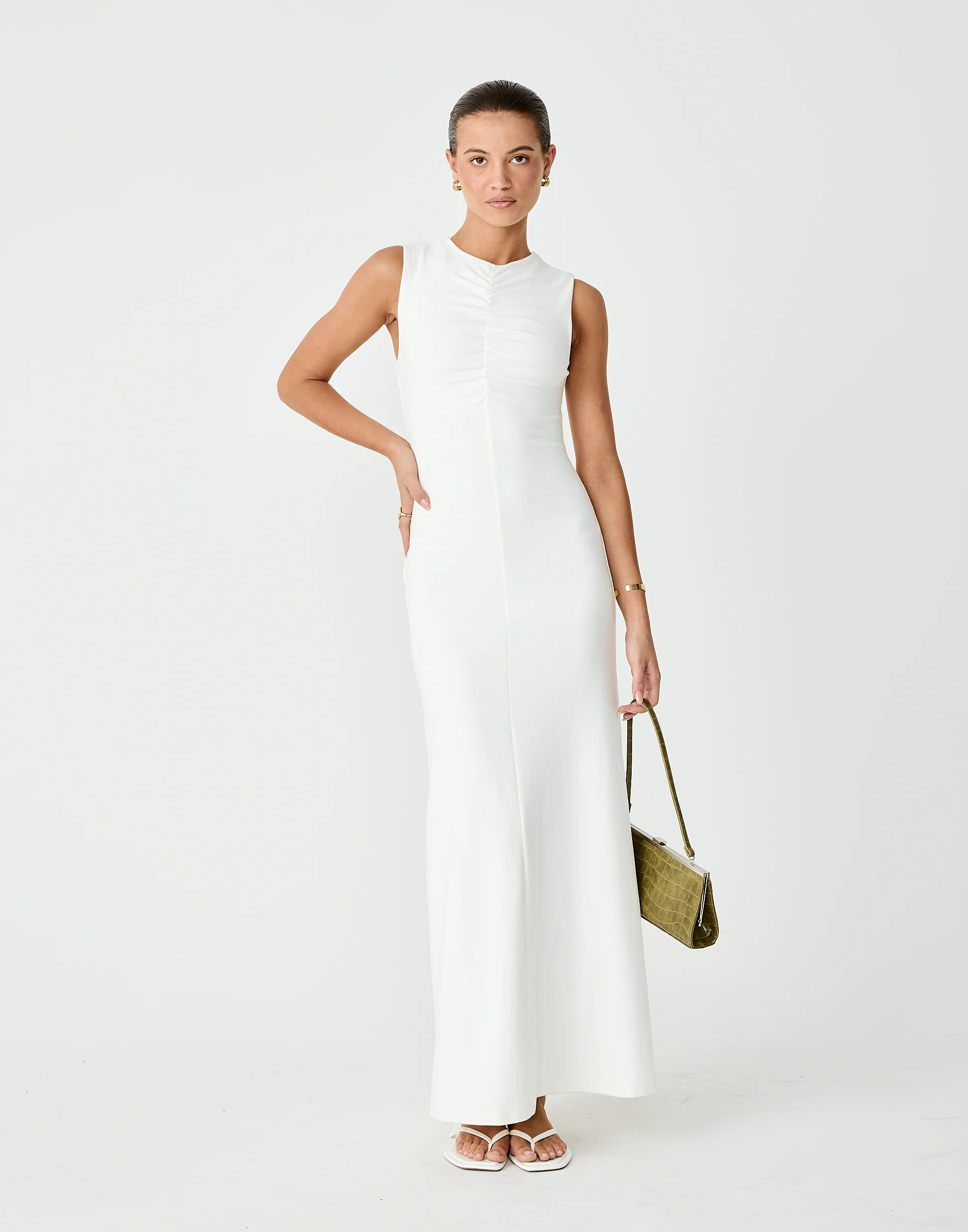 Cosmia Maxi Dress (Off White)