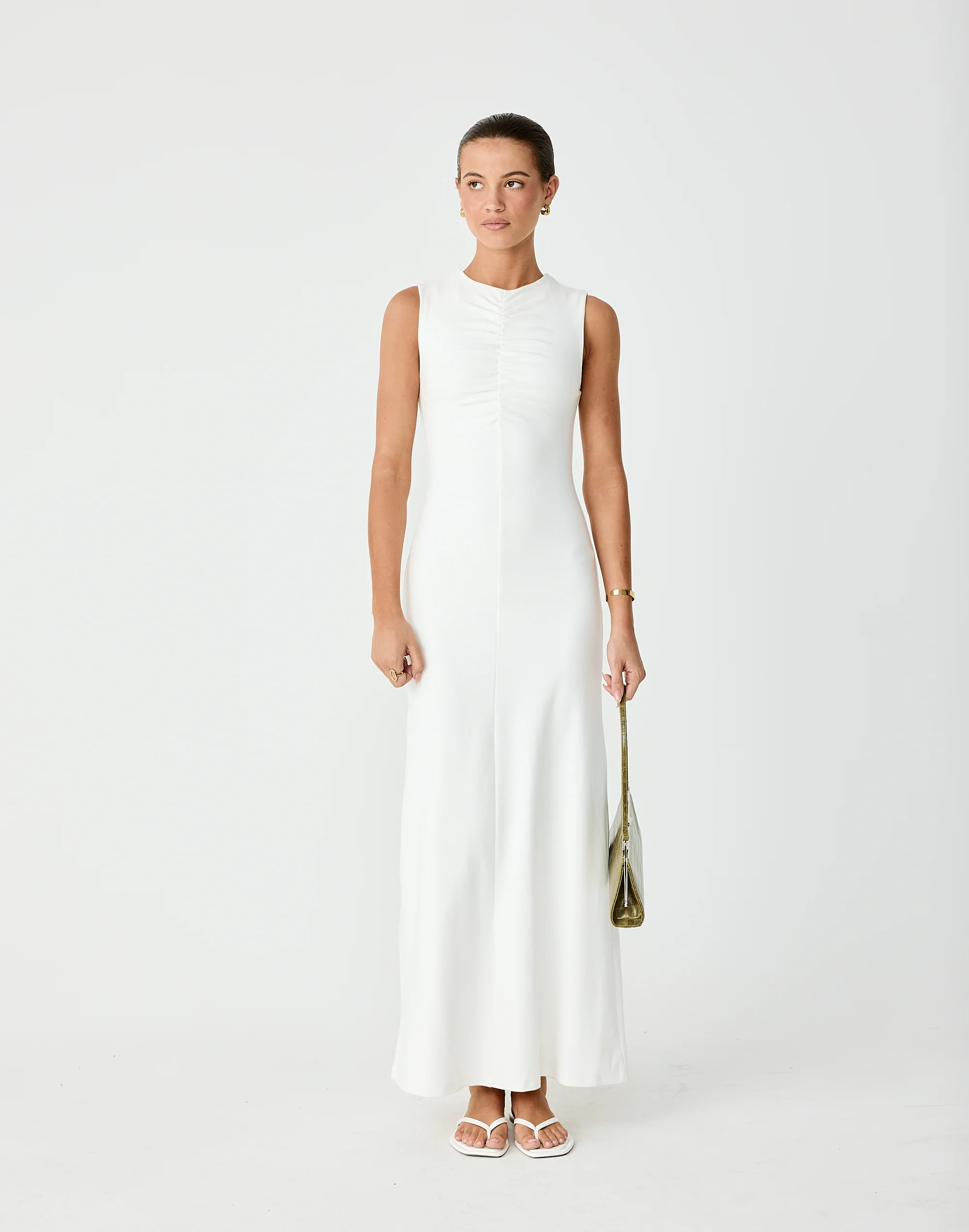Cosmia Maxi Dress (Off White)