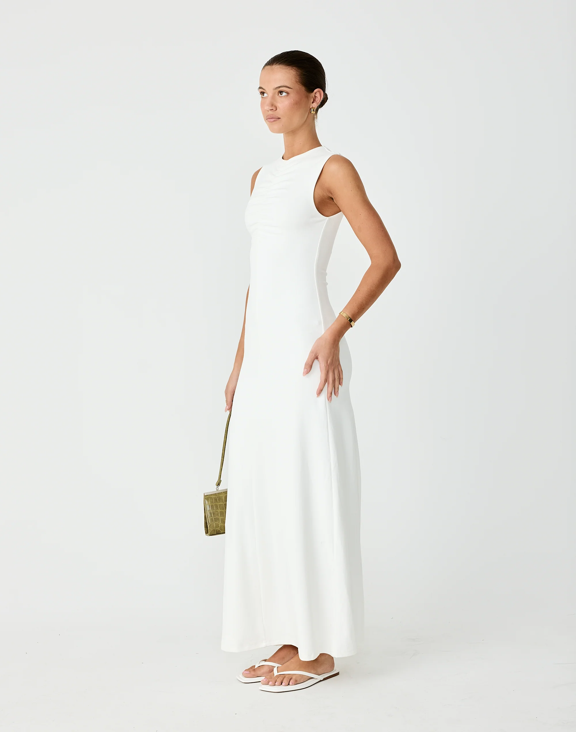 Cosmia Maxi Dress (Off White) 4 Cosmia Maxi Dress (Off White)
