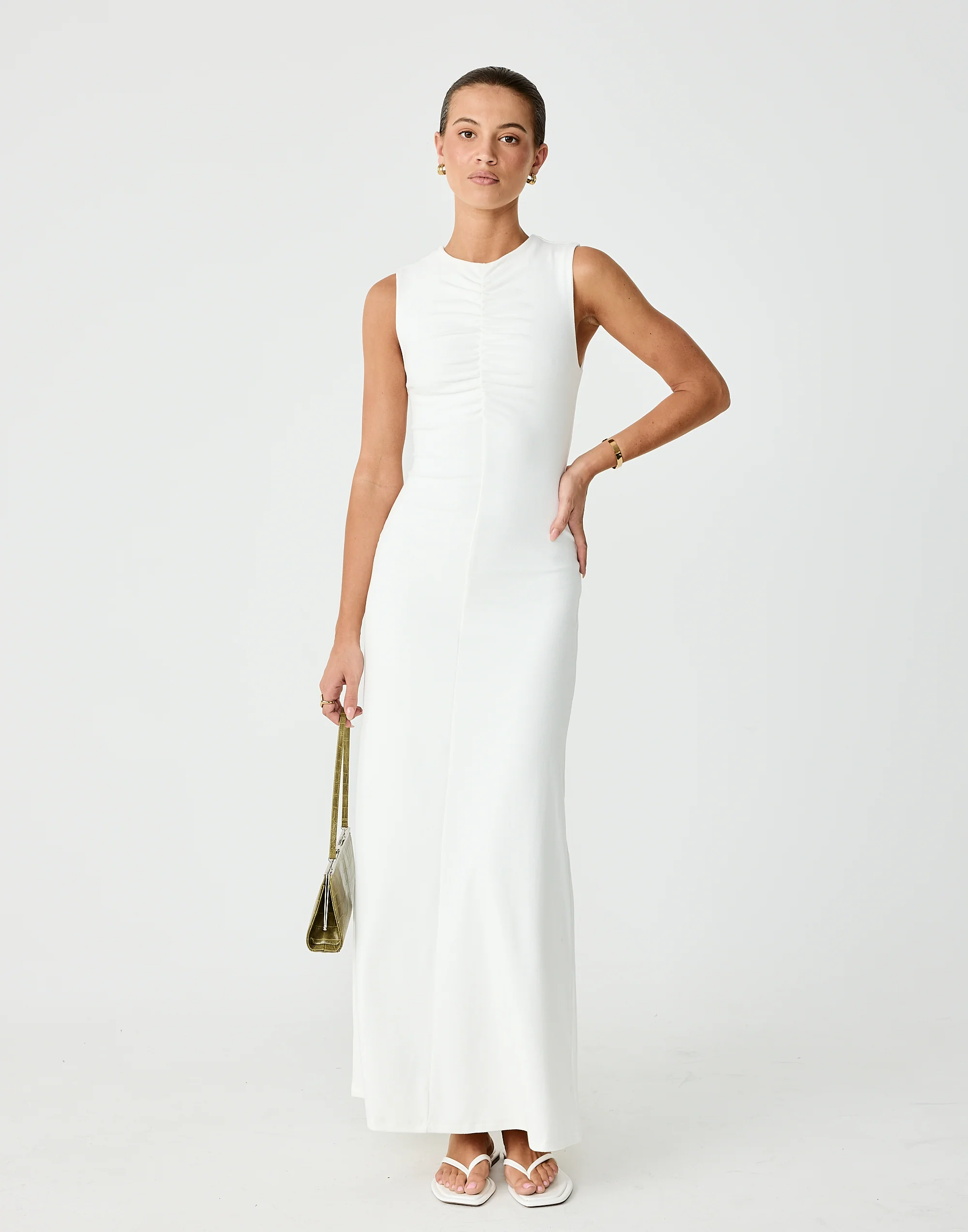 Cosmia Maxi Dress (Off White) 8 Cosmia Maxi Dress (Off White)