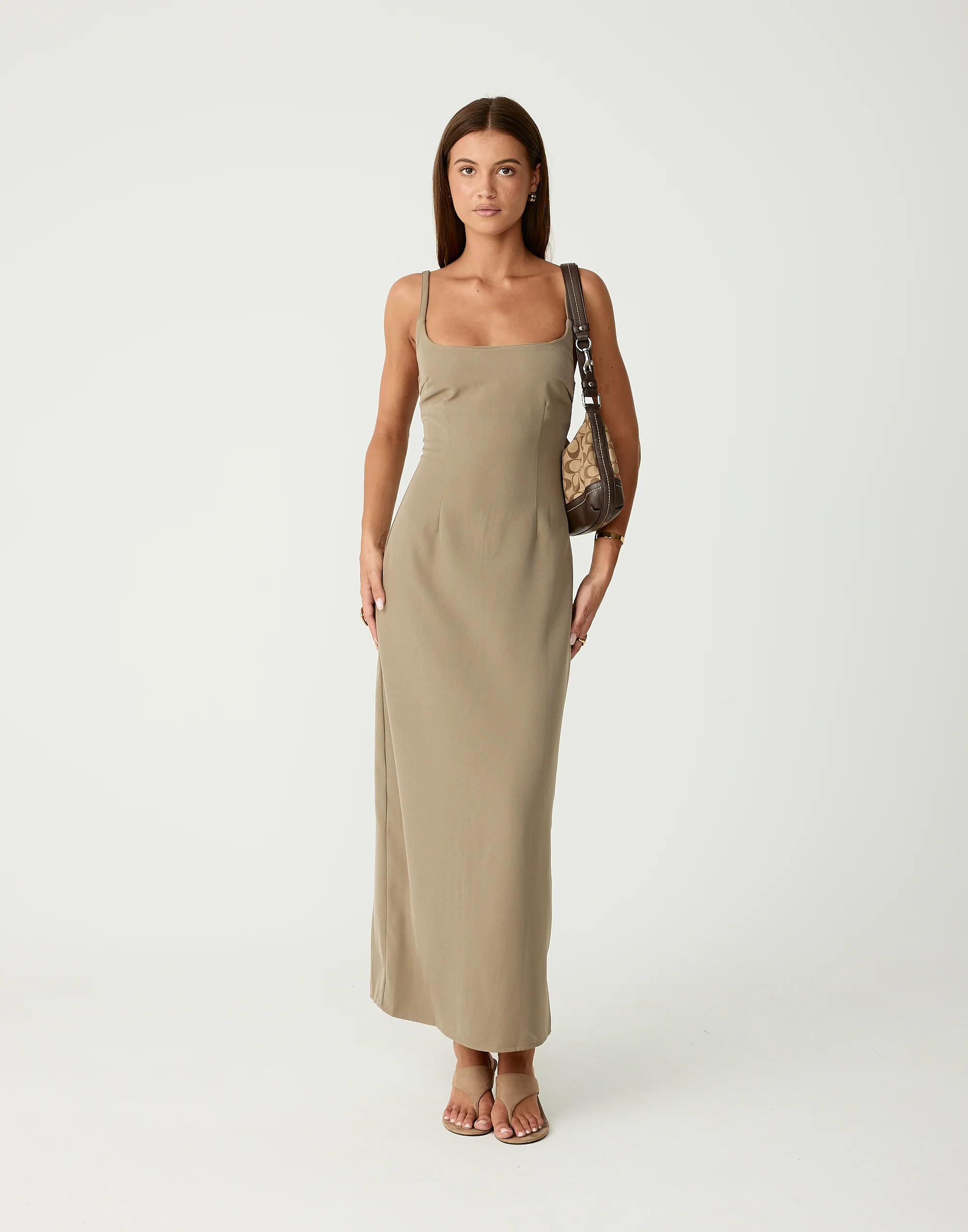 Alistair Maxi Dress (Stone)