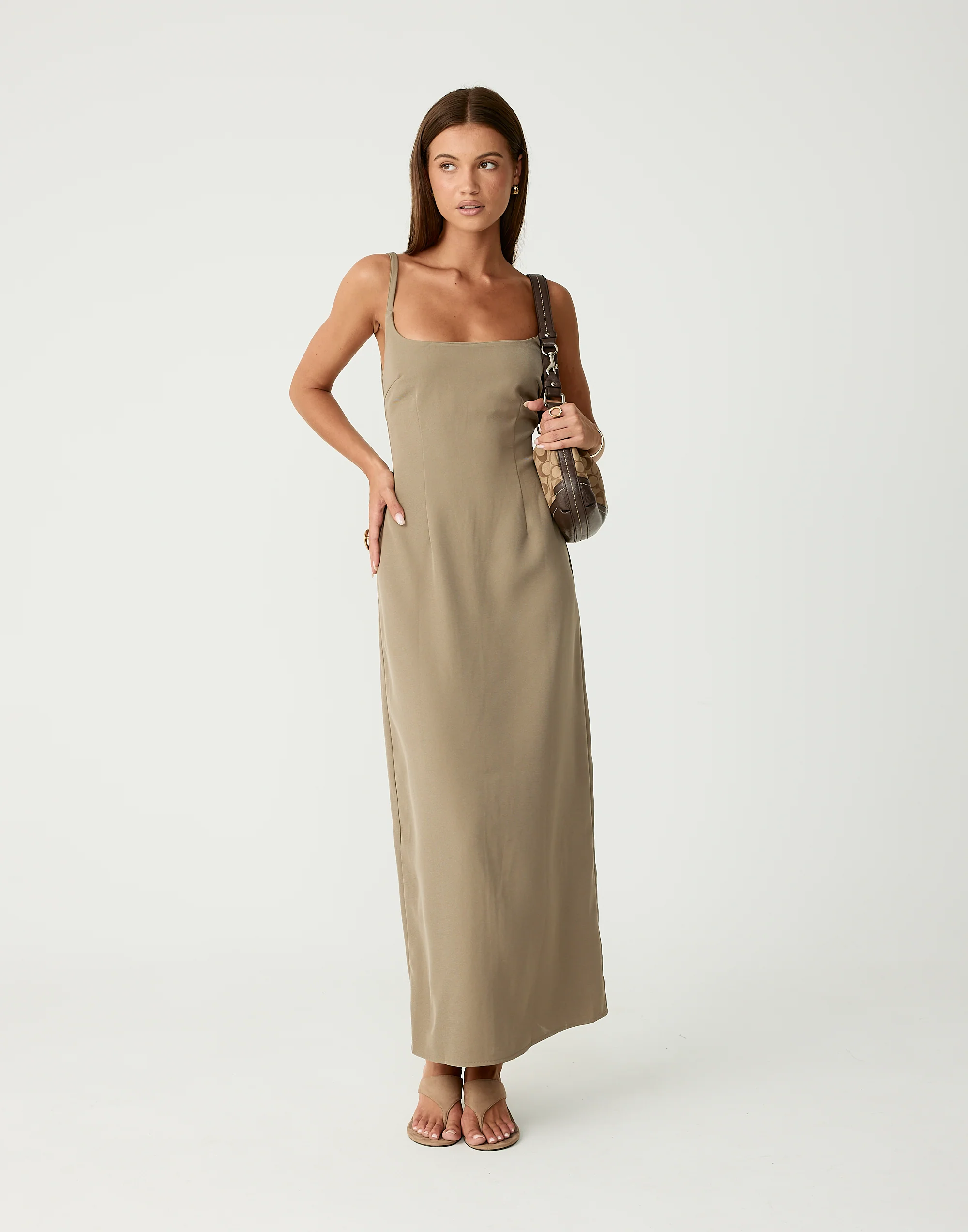 Alistair Maxi Dress (Stone)