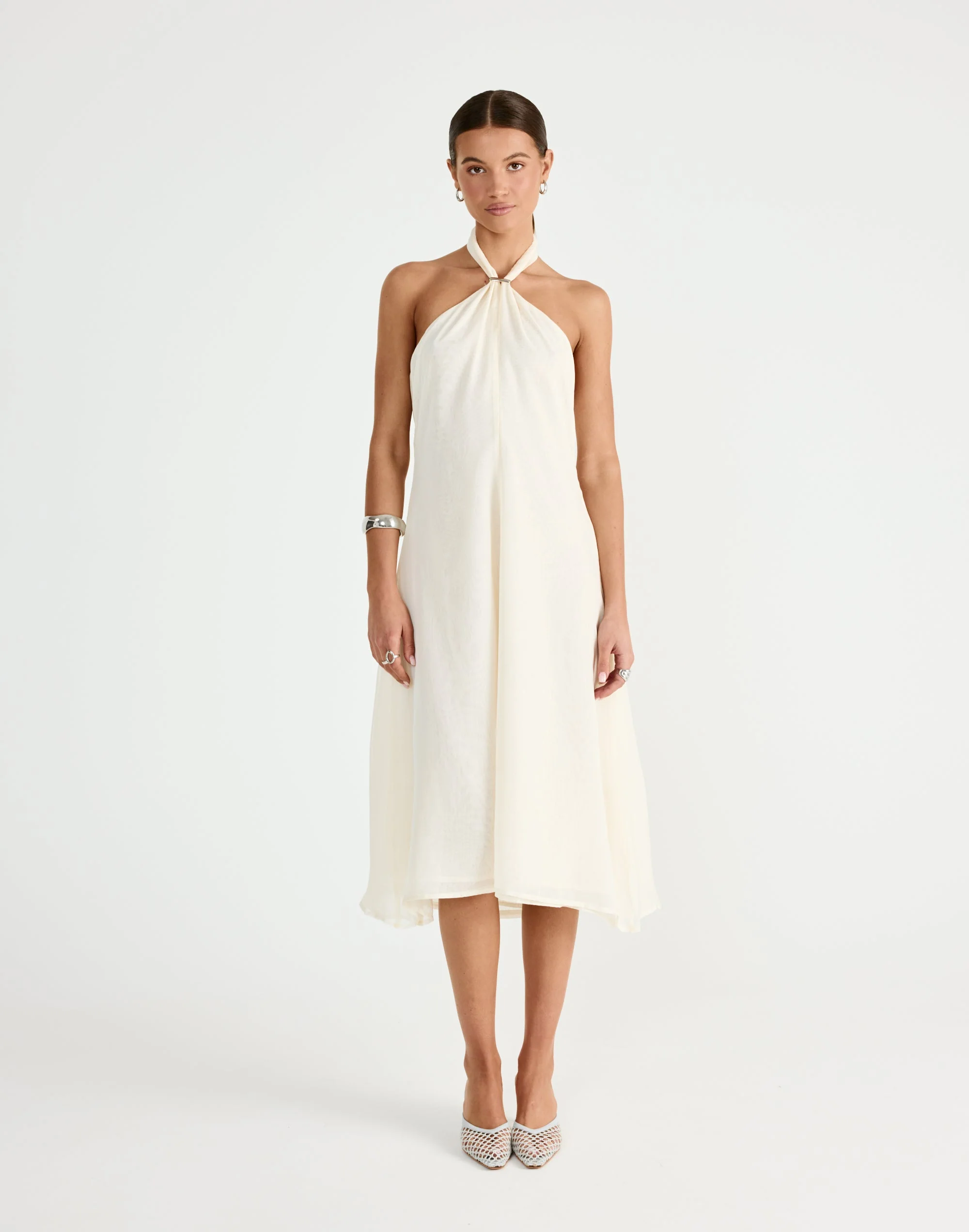 Merritt Midi Dress (Buttercream)