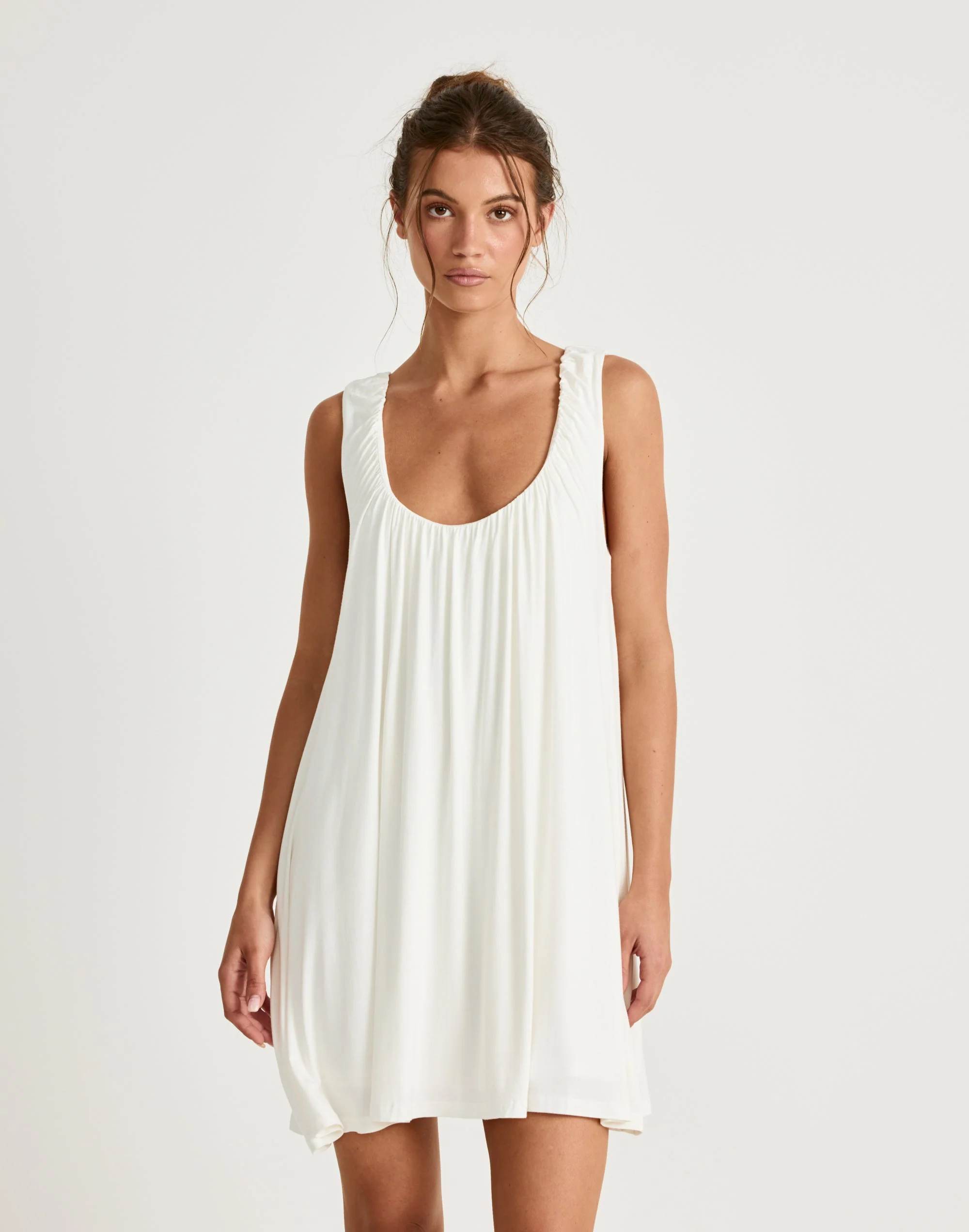 Selena Mini Dress (Off White)