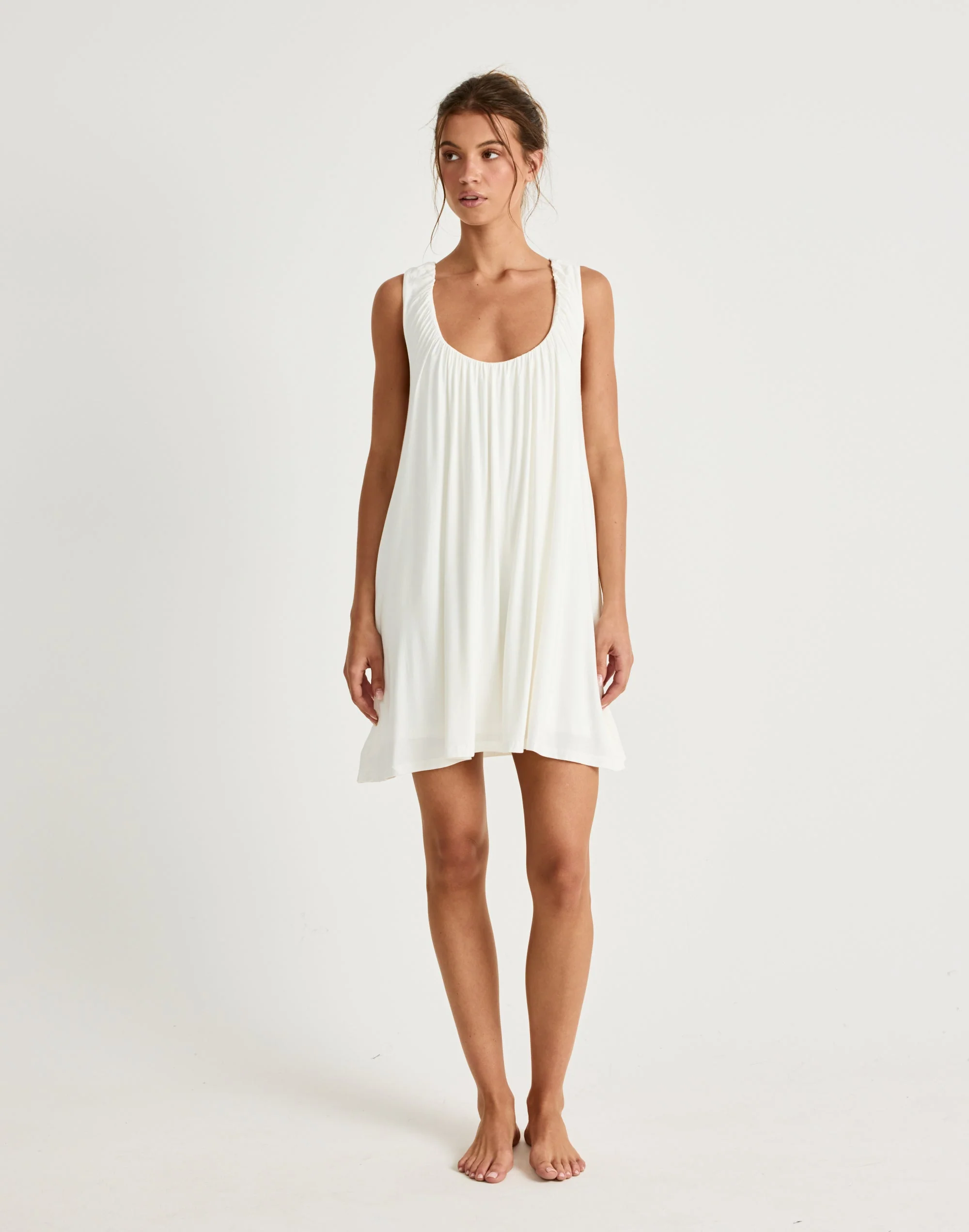 Selena Mini Dress (Off White) 5 Selena Mini Dress (Off White)