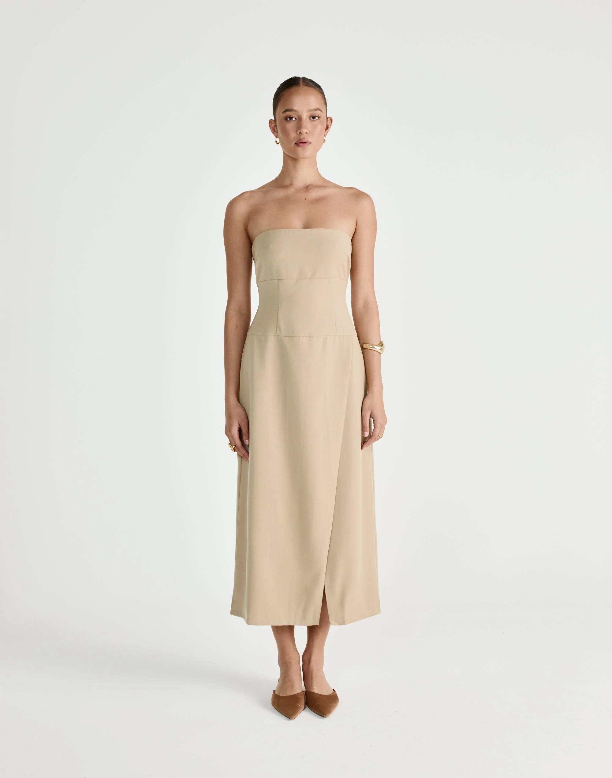 Shea Midi Dress (Honey)