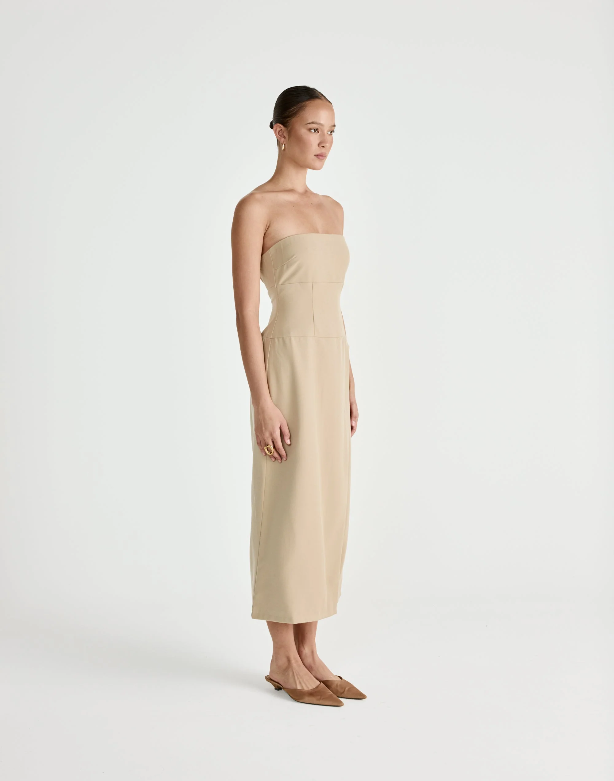 Shea Midi Dress (Honey)