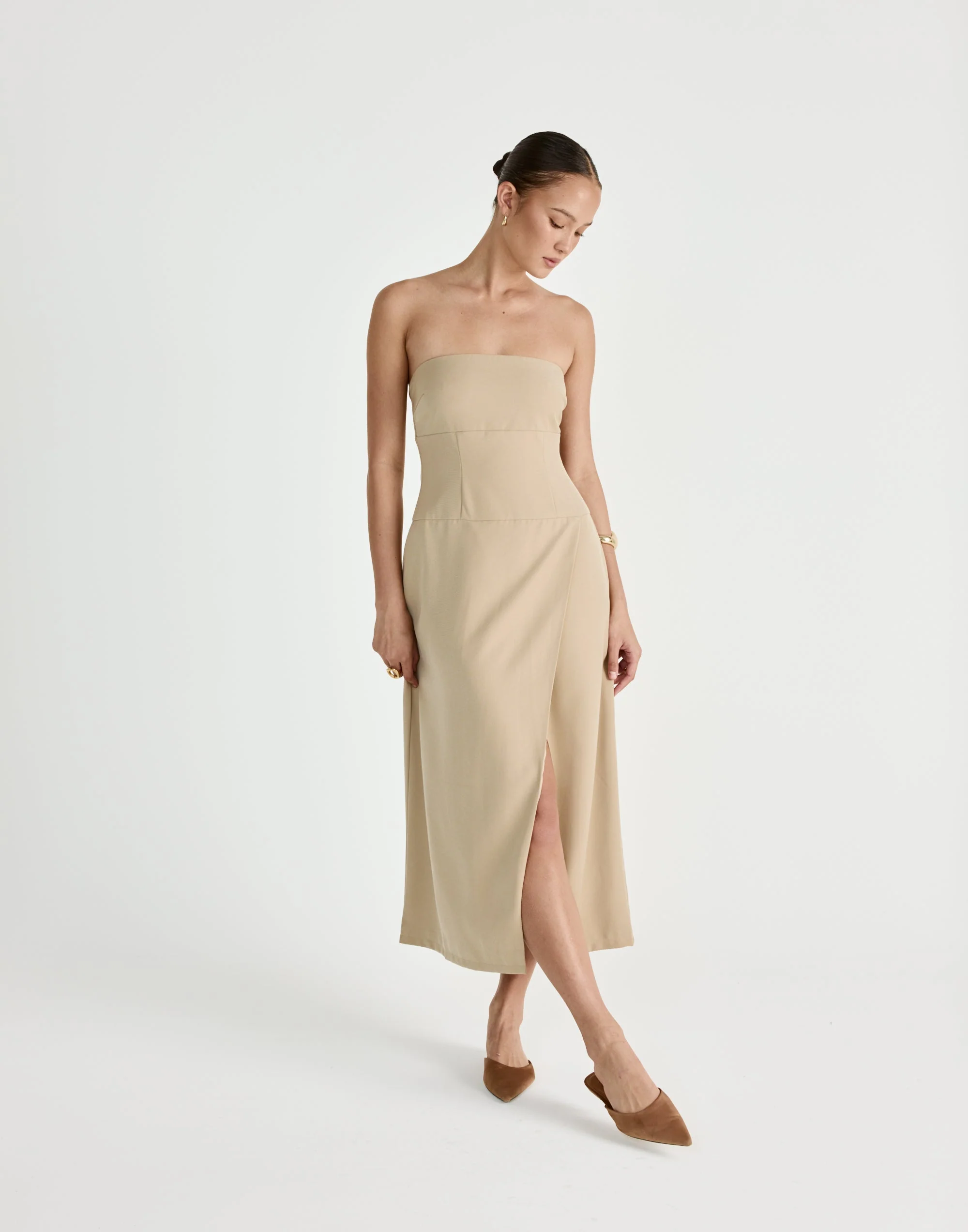 Shea Midi Dress (Honey) 3 Shea Midi Dress (Honey)